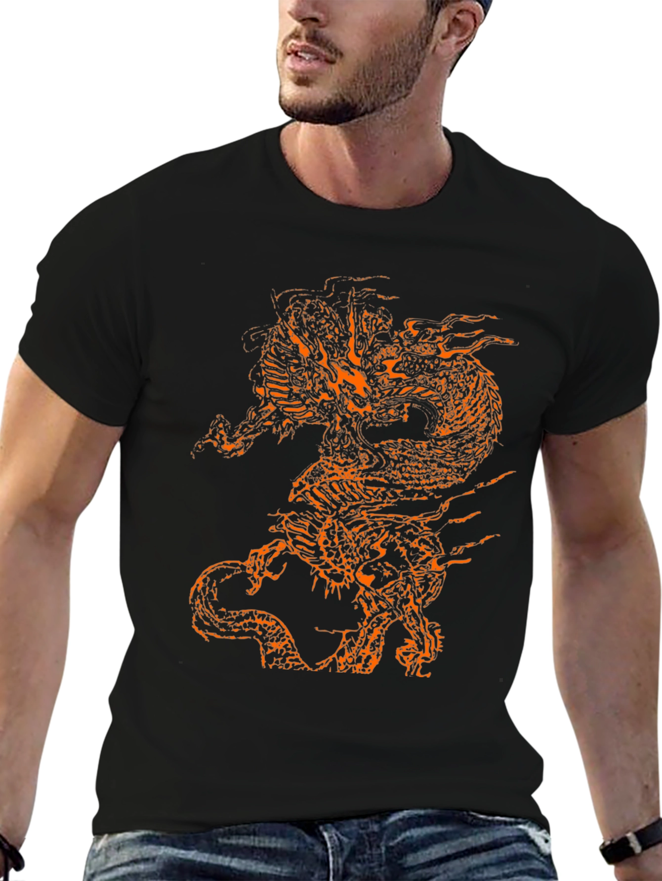 Dragon Graphic Tee - Black T-Shirt