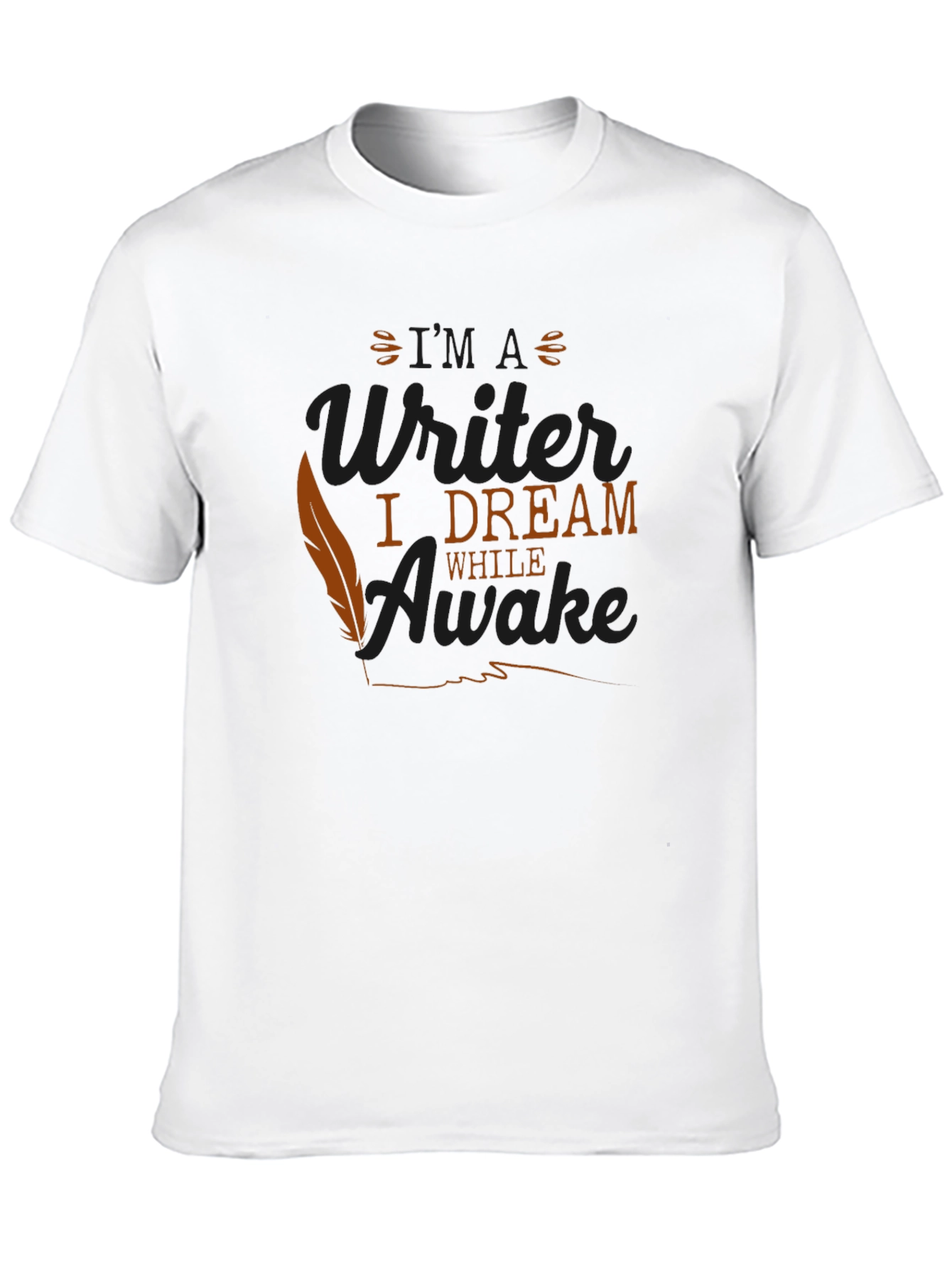 Writer Dreamer Graphic Tee - Black Cotton T-Shirt