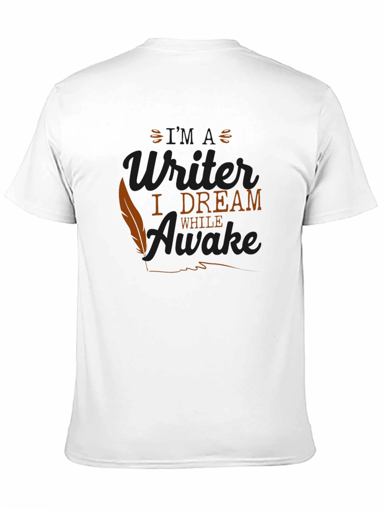 Writer Dreamer Graphic Tee - Black Cotton T-Shirt