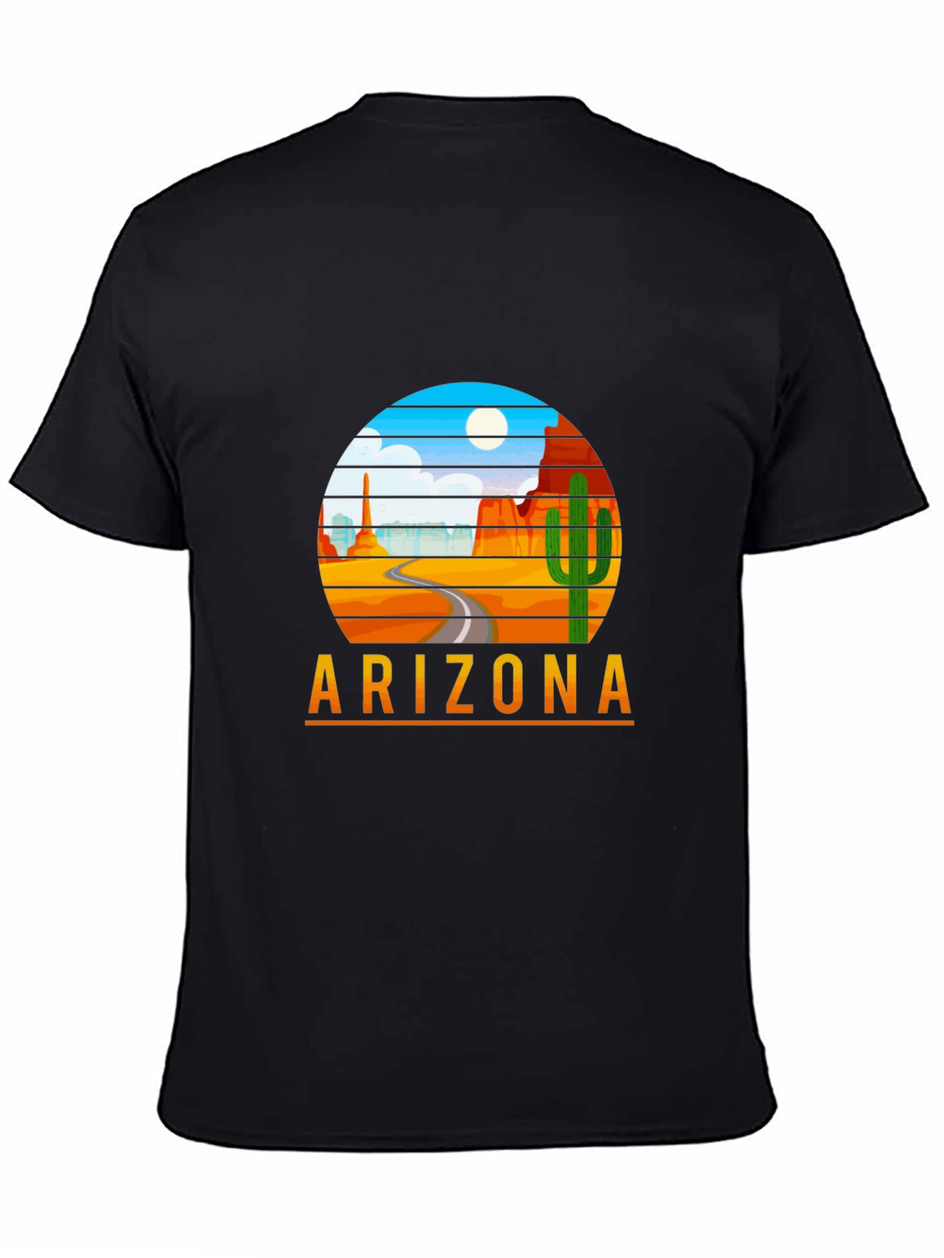 Arizona Desert Scene Graphic Tee - Retro Style