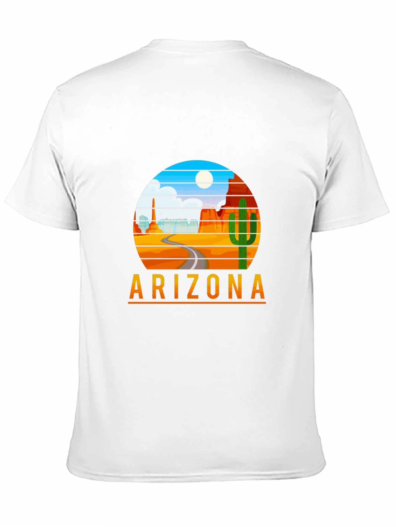 Arizona Desert Scene Graphic Tee - Retro Style