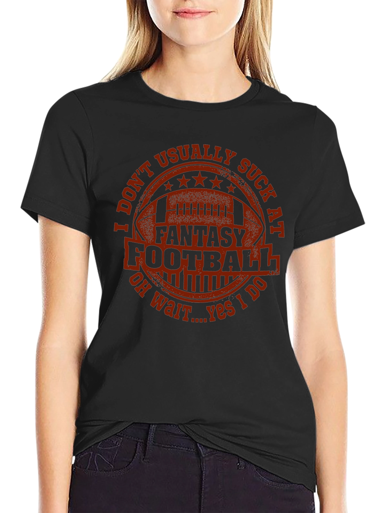 Fantasy Football T-Shirt - I Dont Usually Suck