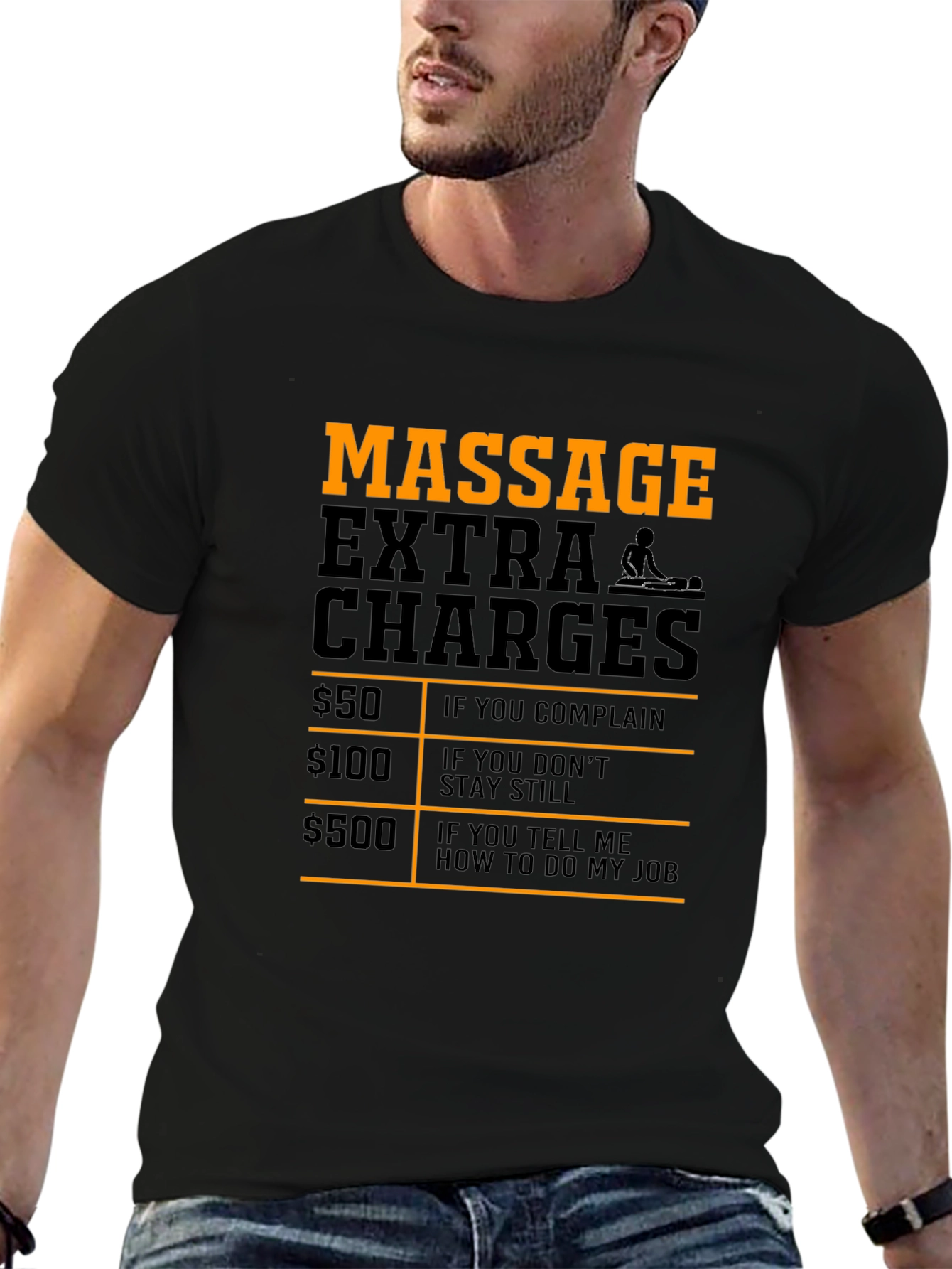 Funny Massage Therapist Extra Charges T-Shirt