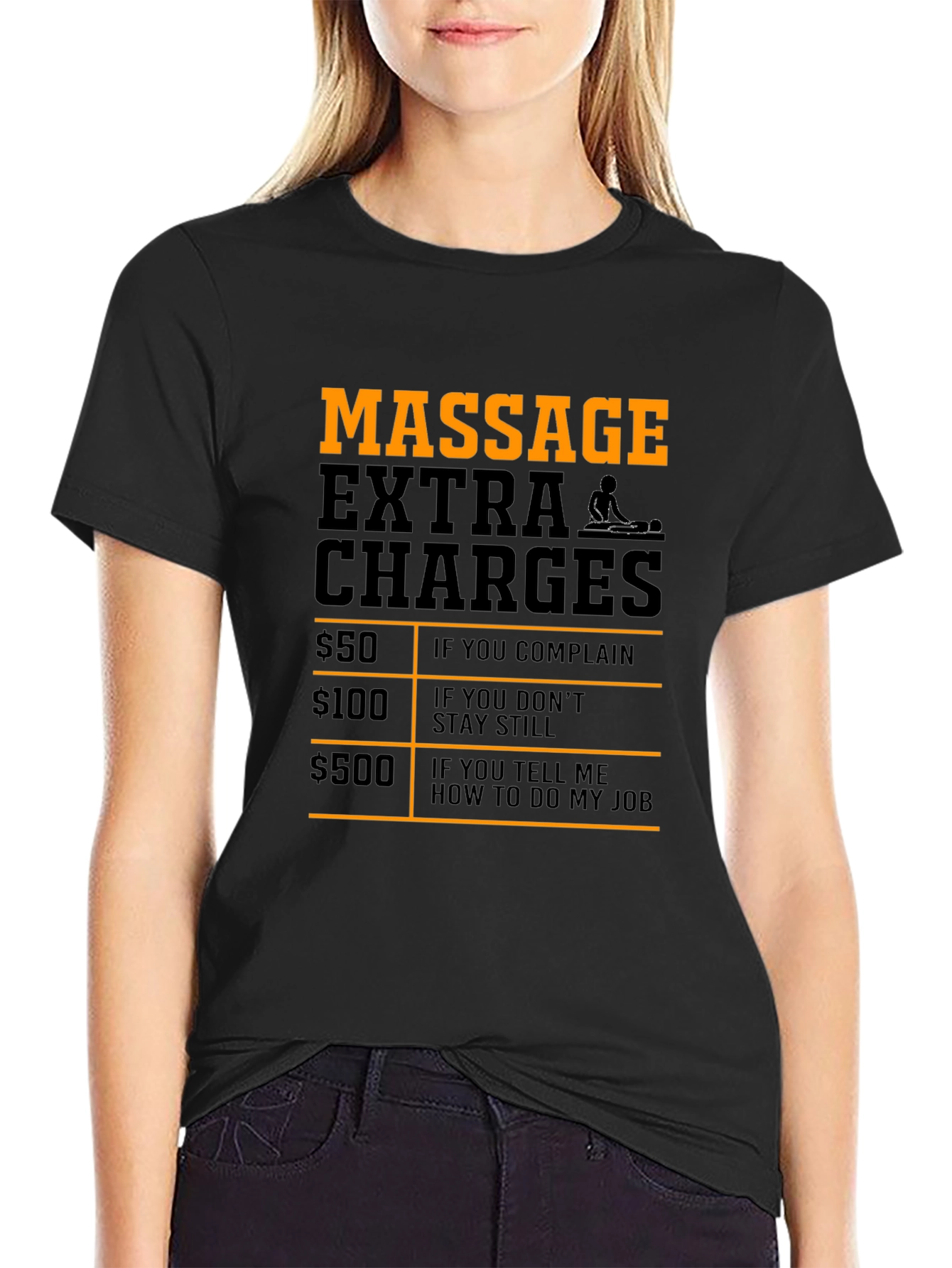 Funny Massage Therapist Extra Charges T-Shirt