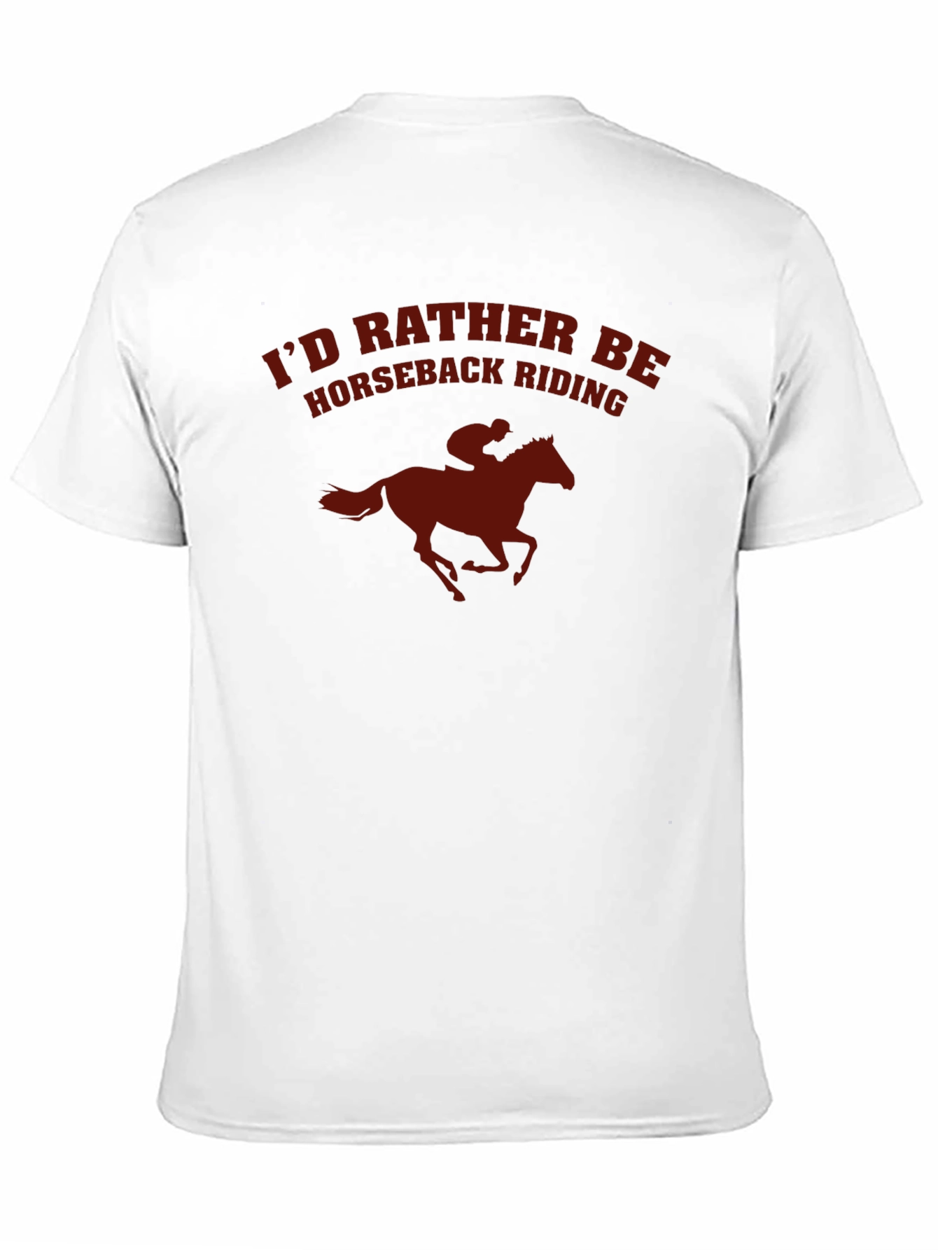 Horseback Riding Graphic T-Shirt - Black Cotton Tee