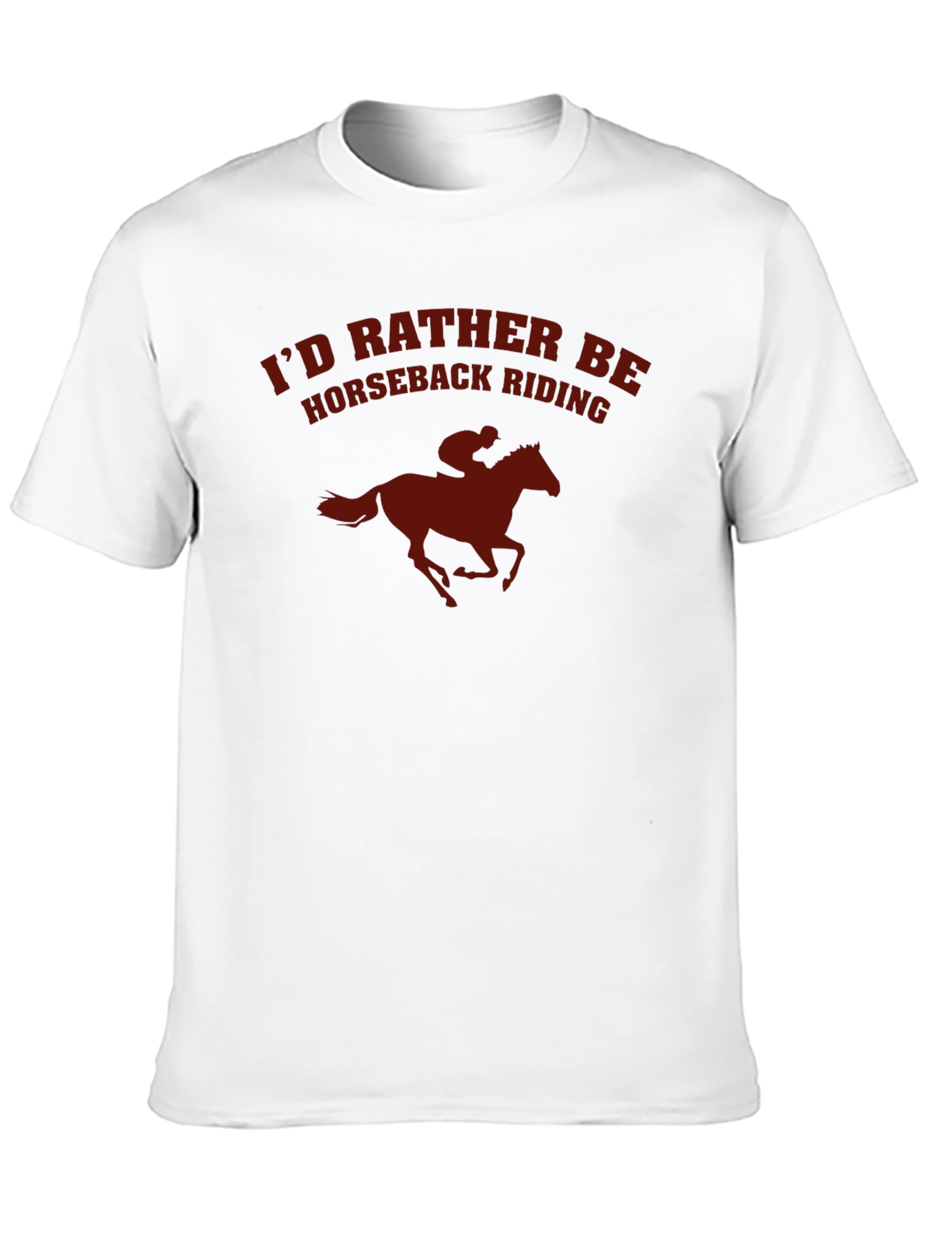 Horseback Riding Graphic T-Shirt - Black Cotton Tee