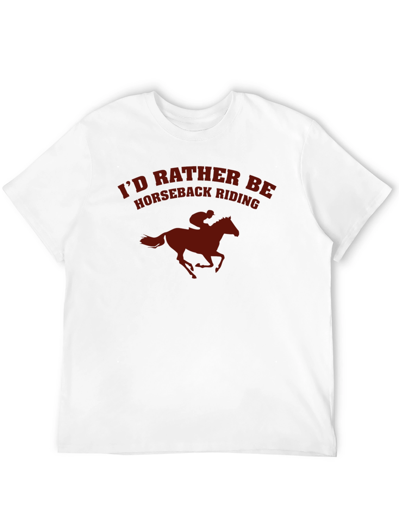 Horseback Riding Graphic T-Shirt - Black Cotton Tee