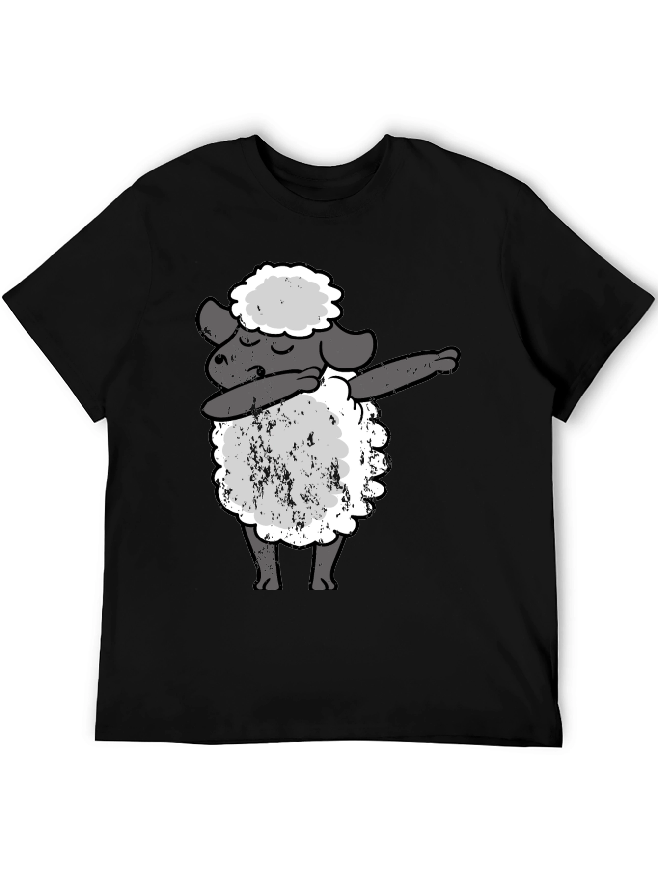 Dabbing Sheep Black T-Shirt - Funny Graphic Tee