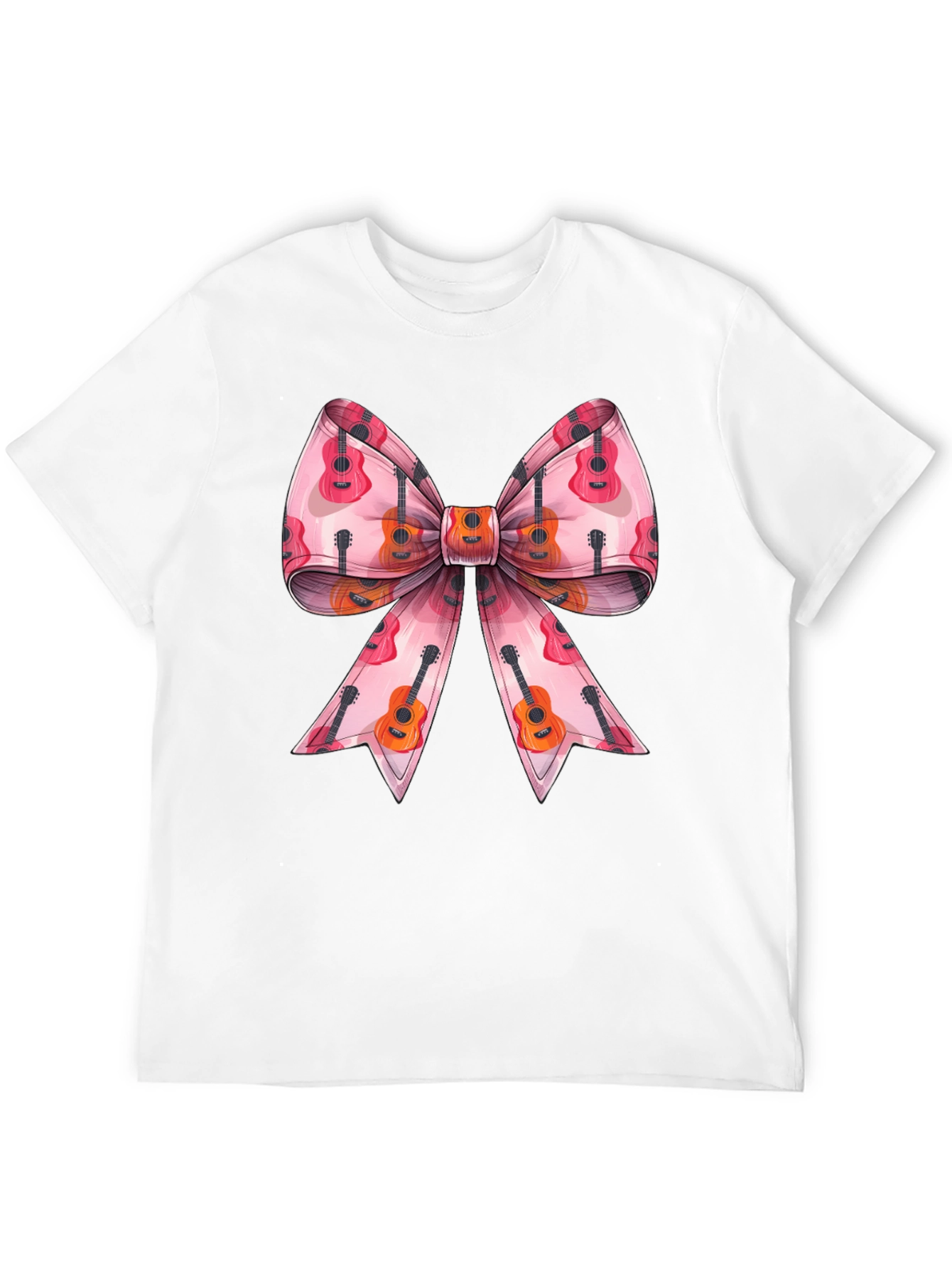 Guitar Bow Graphic Tee - Music Lover Fashion