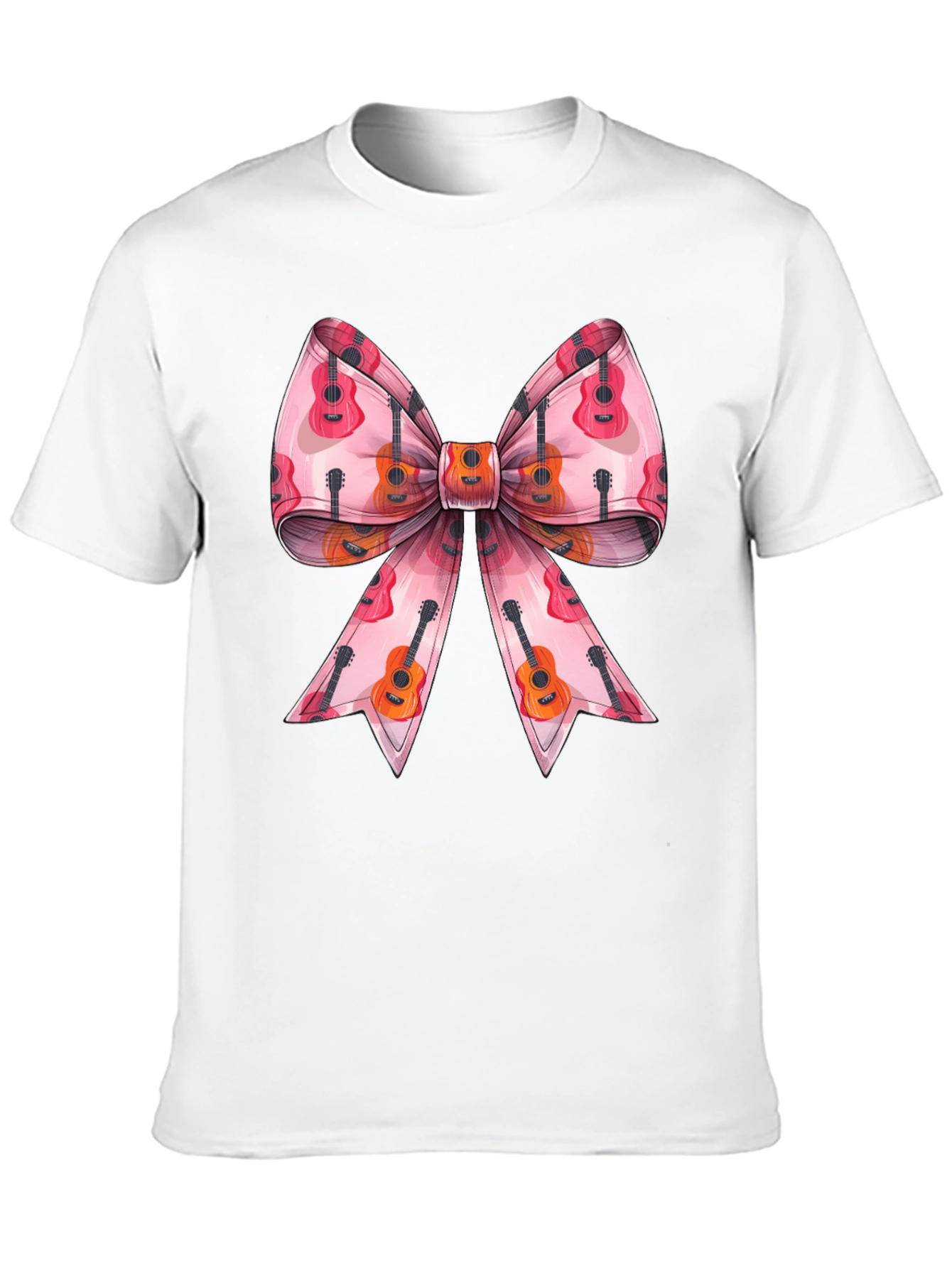 Guitar Bow Graphic Tee - Music Lover Fashion