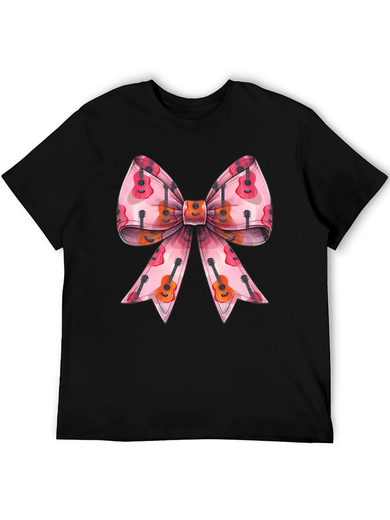 Guitar Bow Graphic Tee - Music Lover Fashion