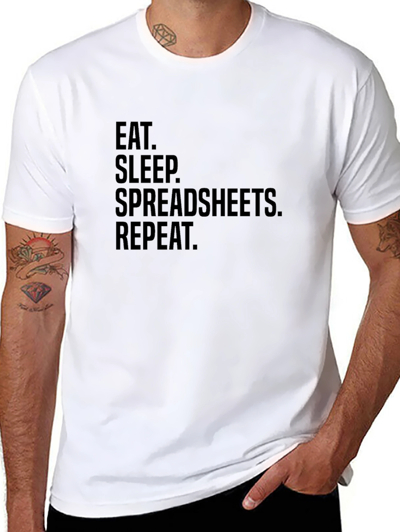 Eat Sleep Spreadsheets Repeat T-Shirt