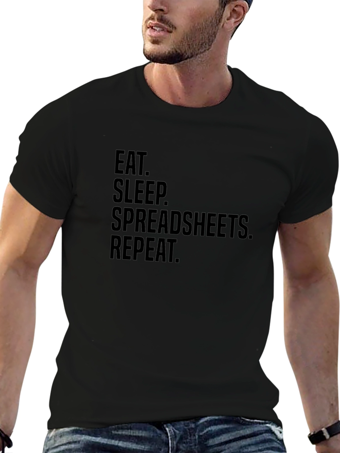 Eat Sleep Spreadsheets Repeat T-Shirt