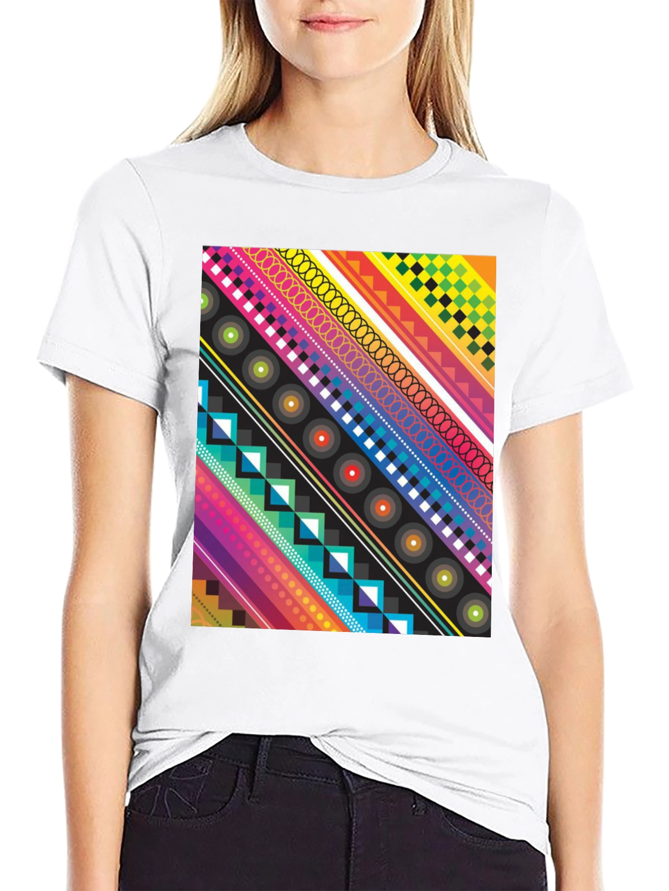 Bold Geometric Pattern Tee