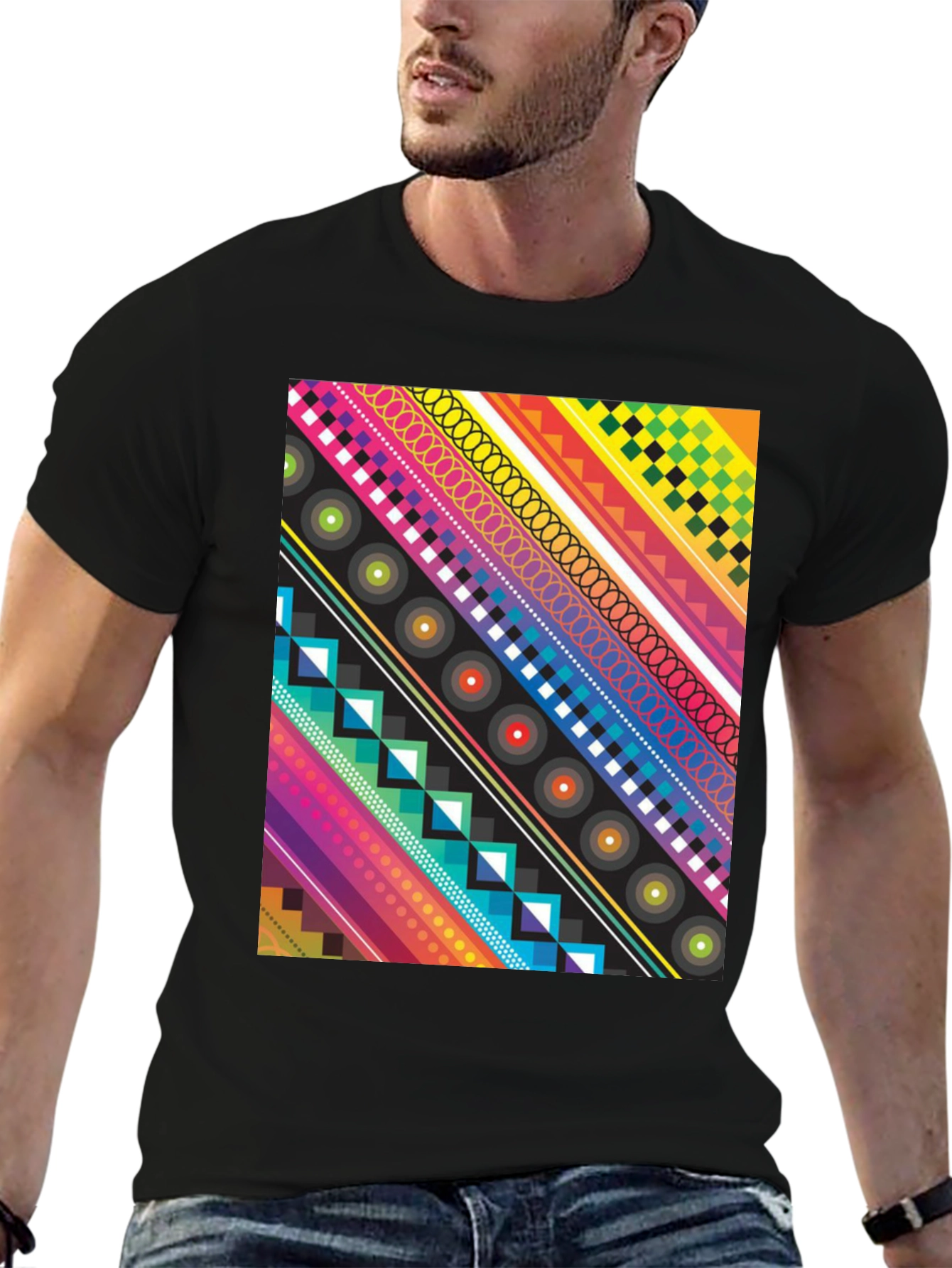 Bold Geometric Pattern Tee