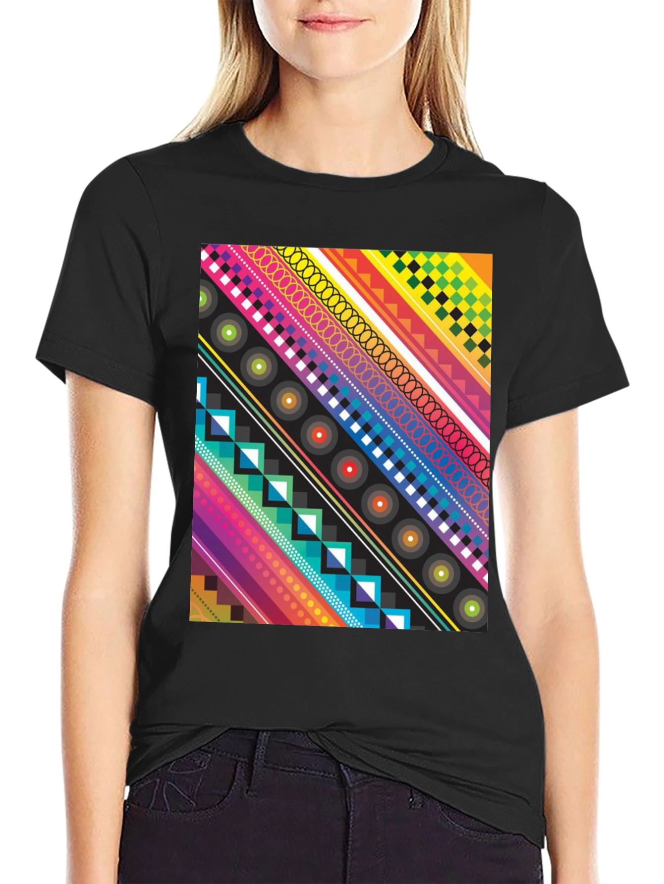 Bold Geometric Pattern Tee