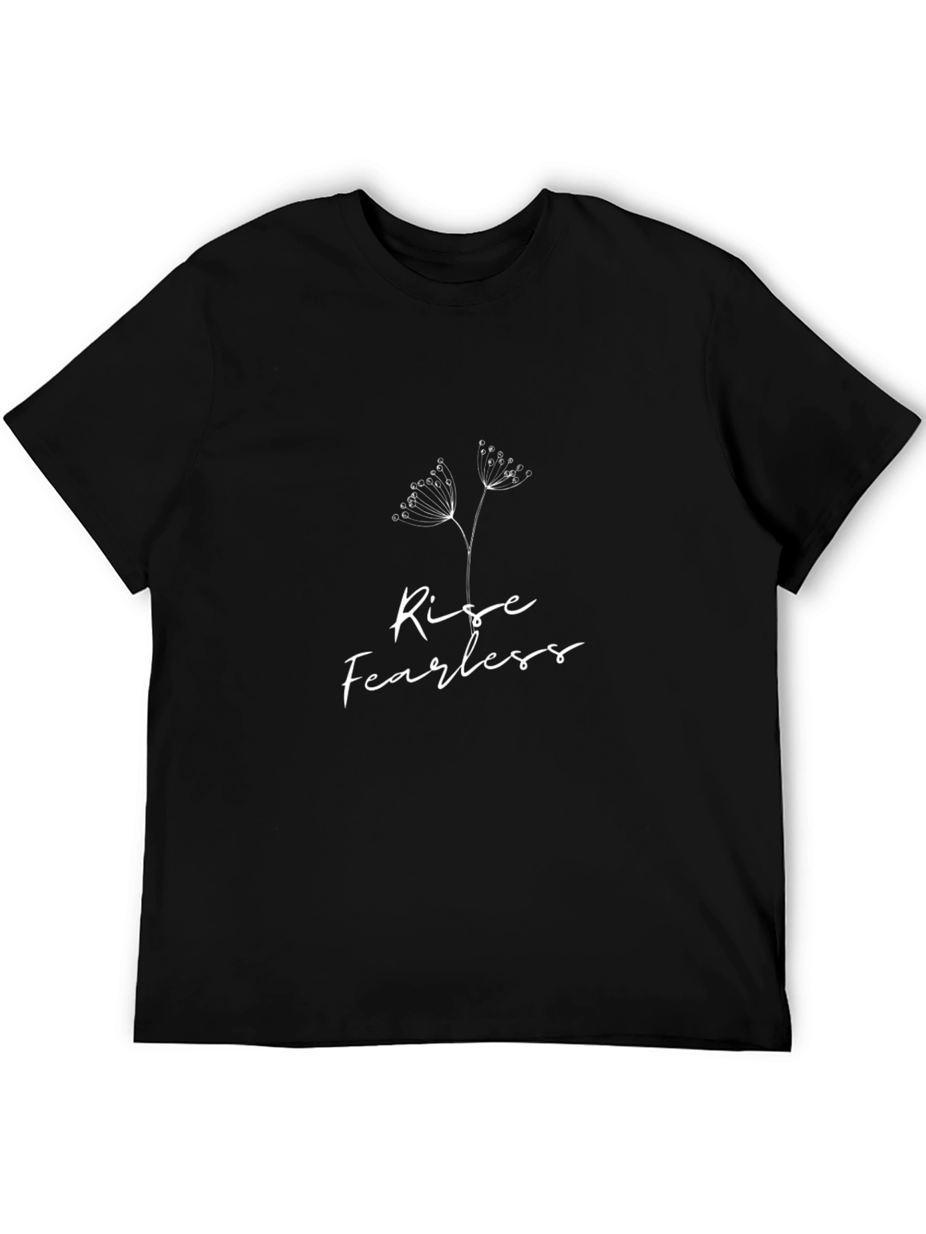 Rise Fearless Black Graphic Tee