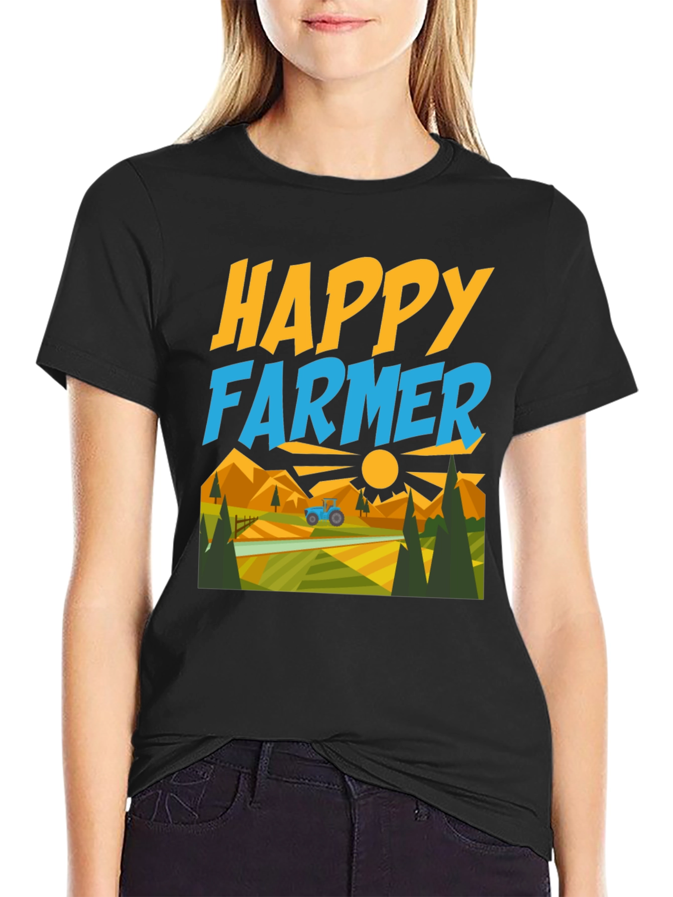 Happy Farmer Graphic T-Shirt - Farm Life Tee