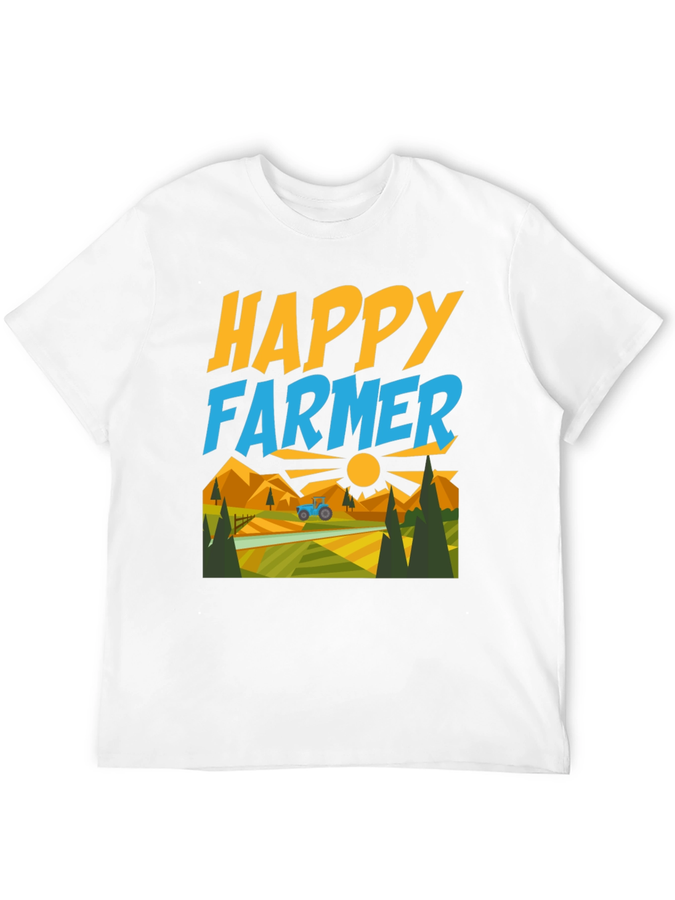 Happy Farmer Graphic T-Shirt - Farm Life Tee