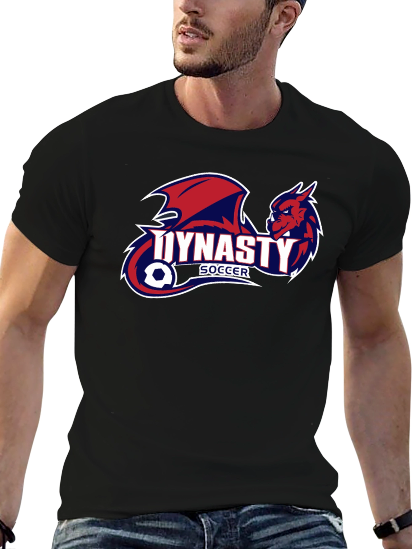 Dynasty Soccer Graphic Tee - Black