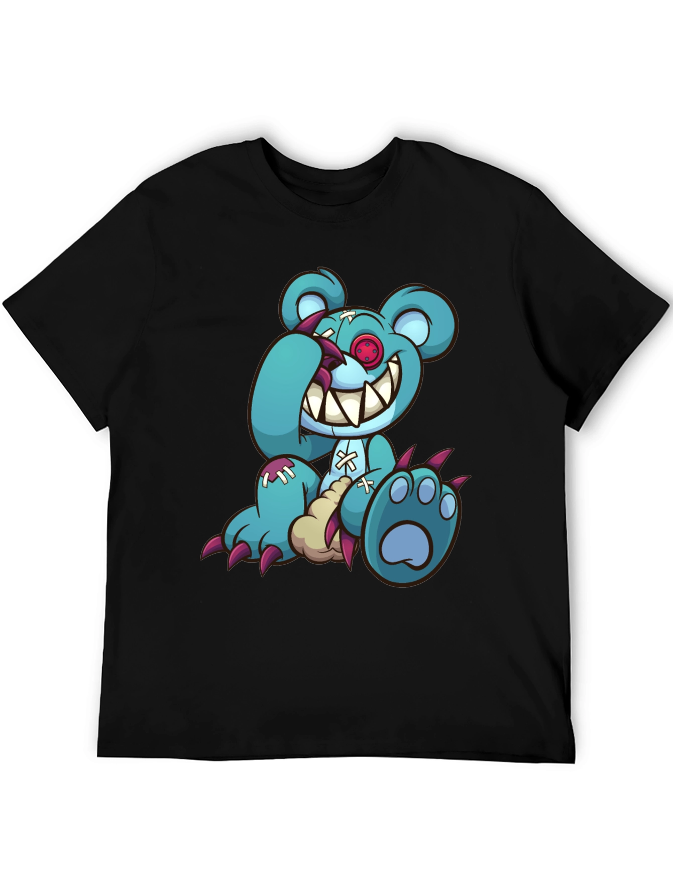 Creepy Cartoon Bear Graphic Tee