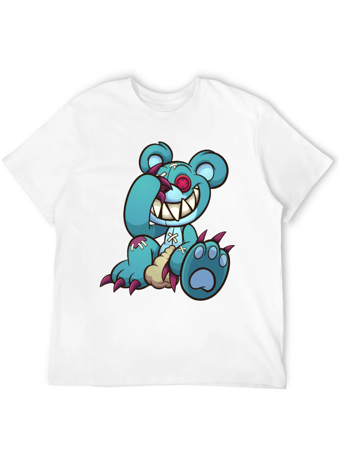 Creepy Cartoon Bear Graphic Tee