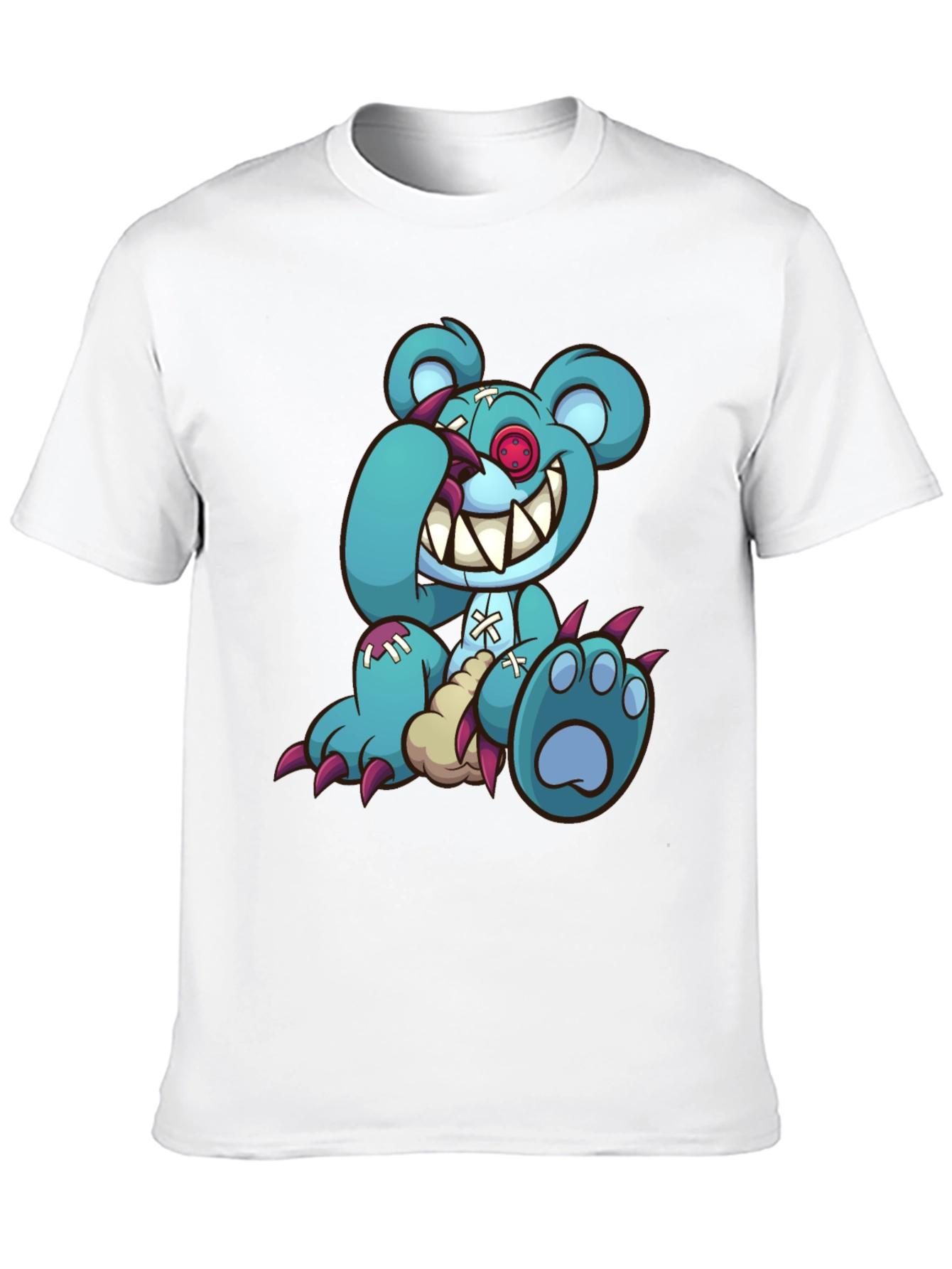 Creepy Cartoon Bear Graphic Tee