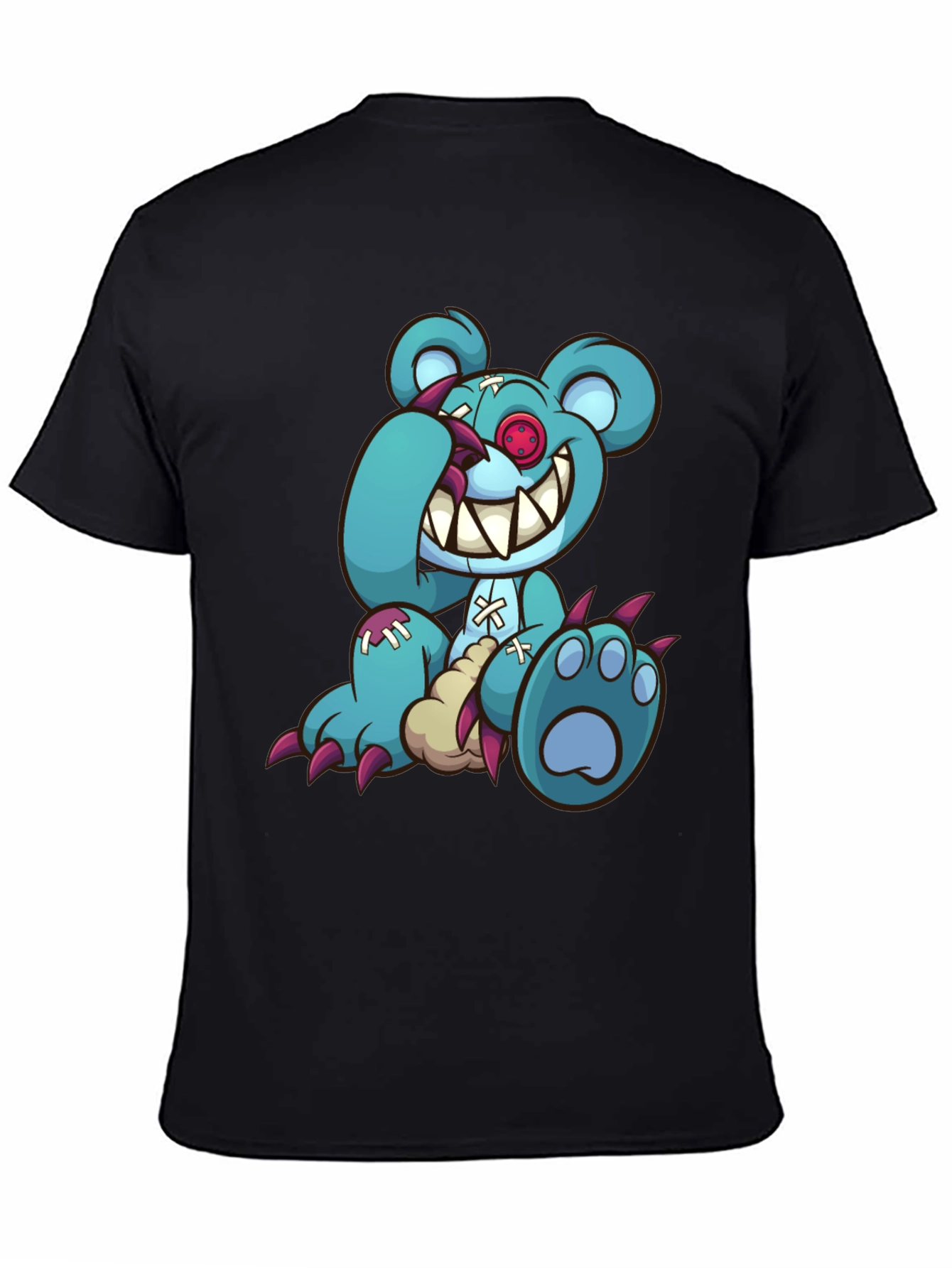 Creepy Cartoon Bear Graphic Tee