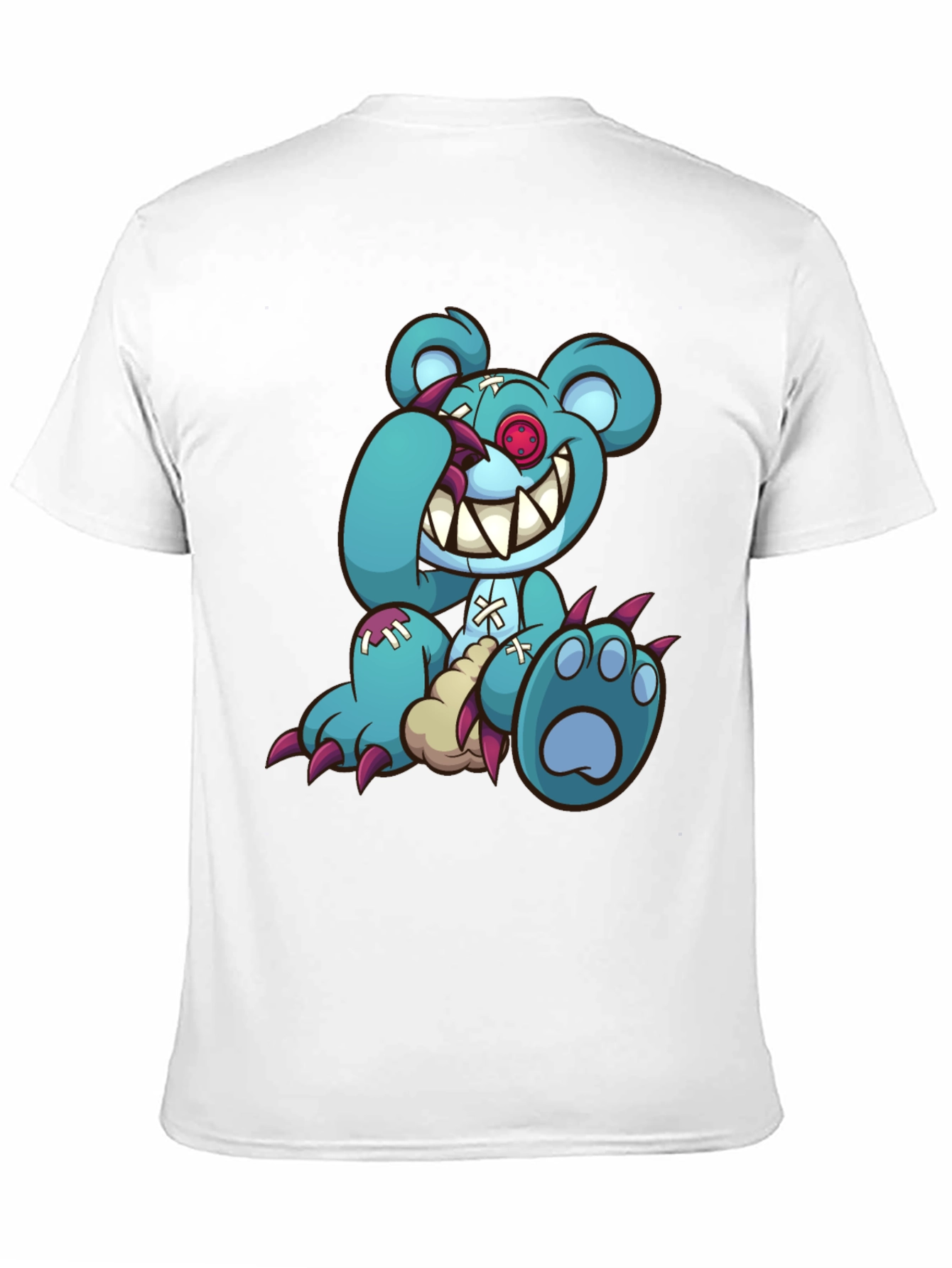 Creepy Cartoon Bear Graphic Tee