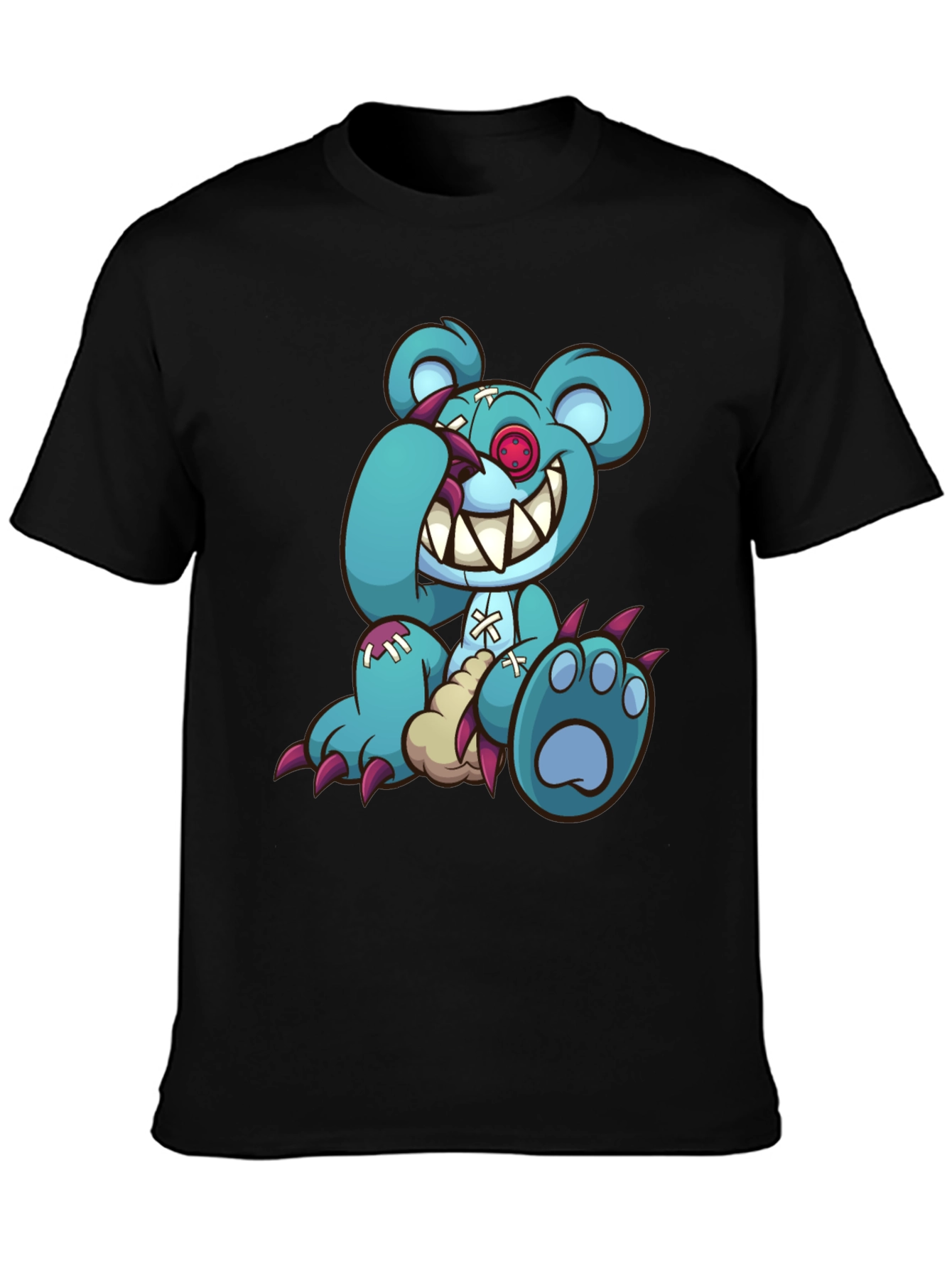 Creepy Cartoon Bear Graphic Tee