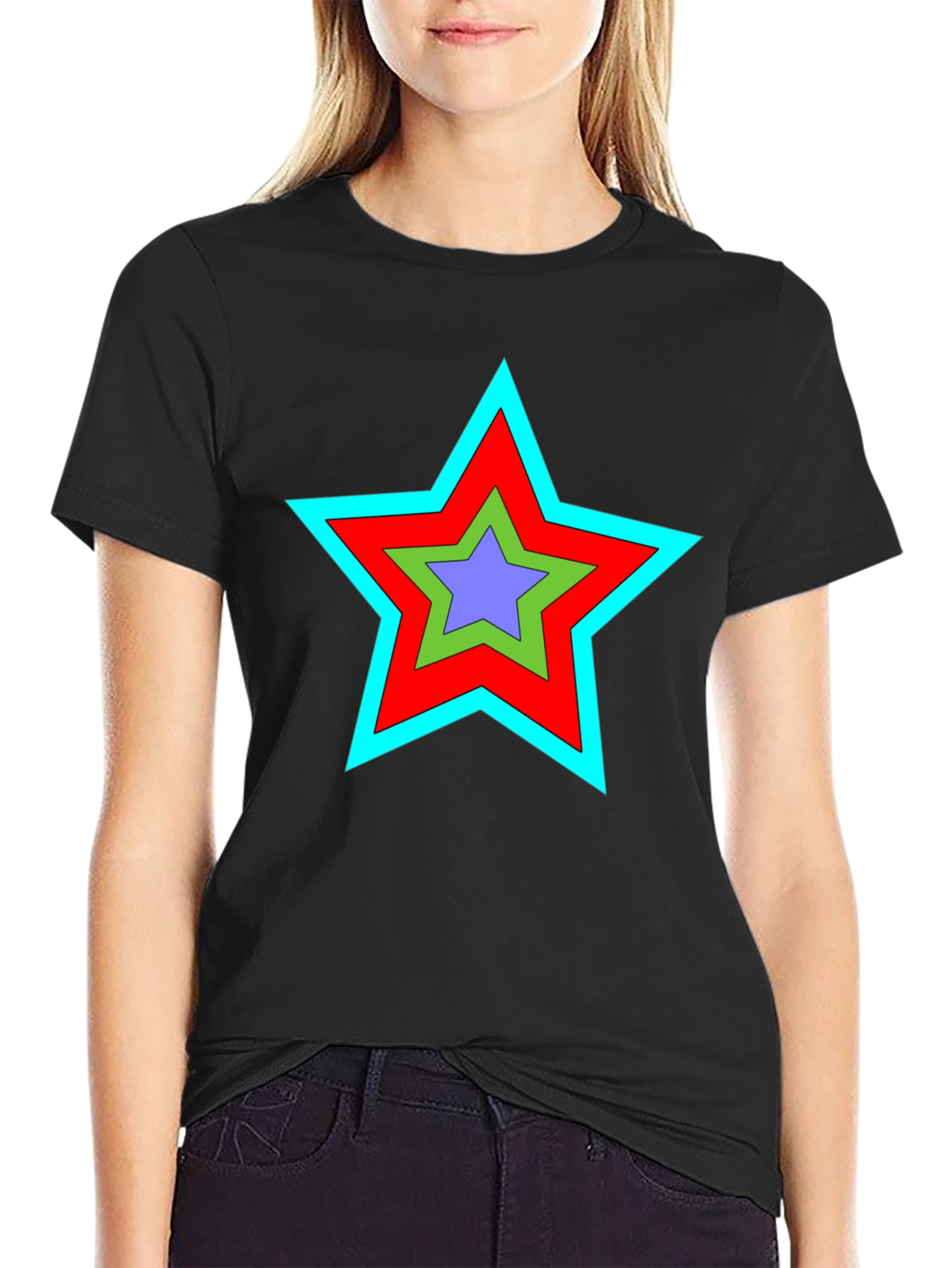 Star Graphic Black T-Shirt