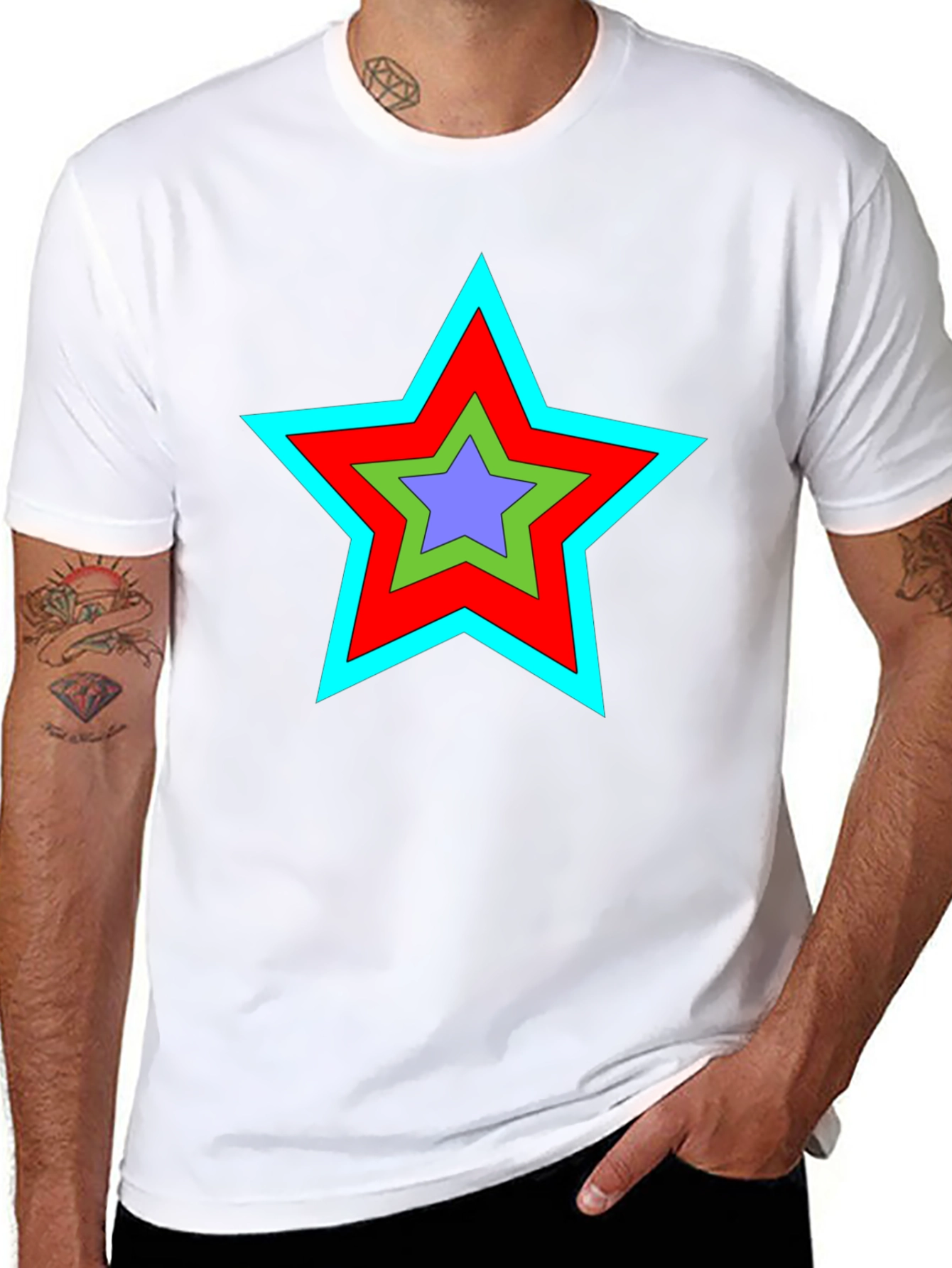 Star Graphic Black T-Shirt