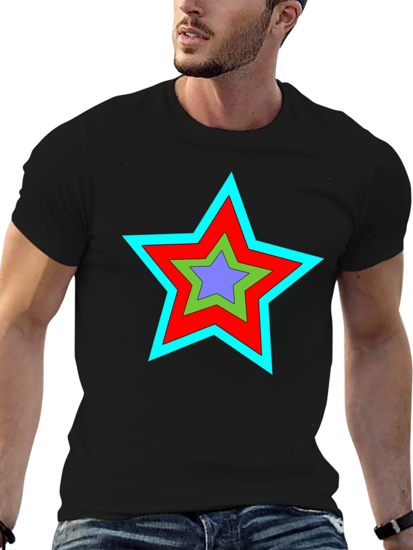 Star Graphic Black T-Shirt