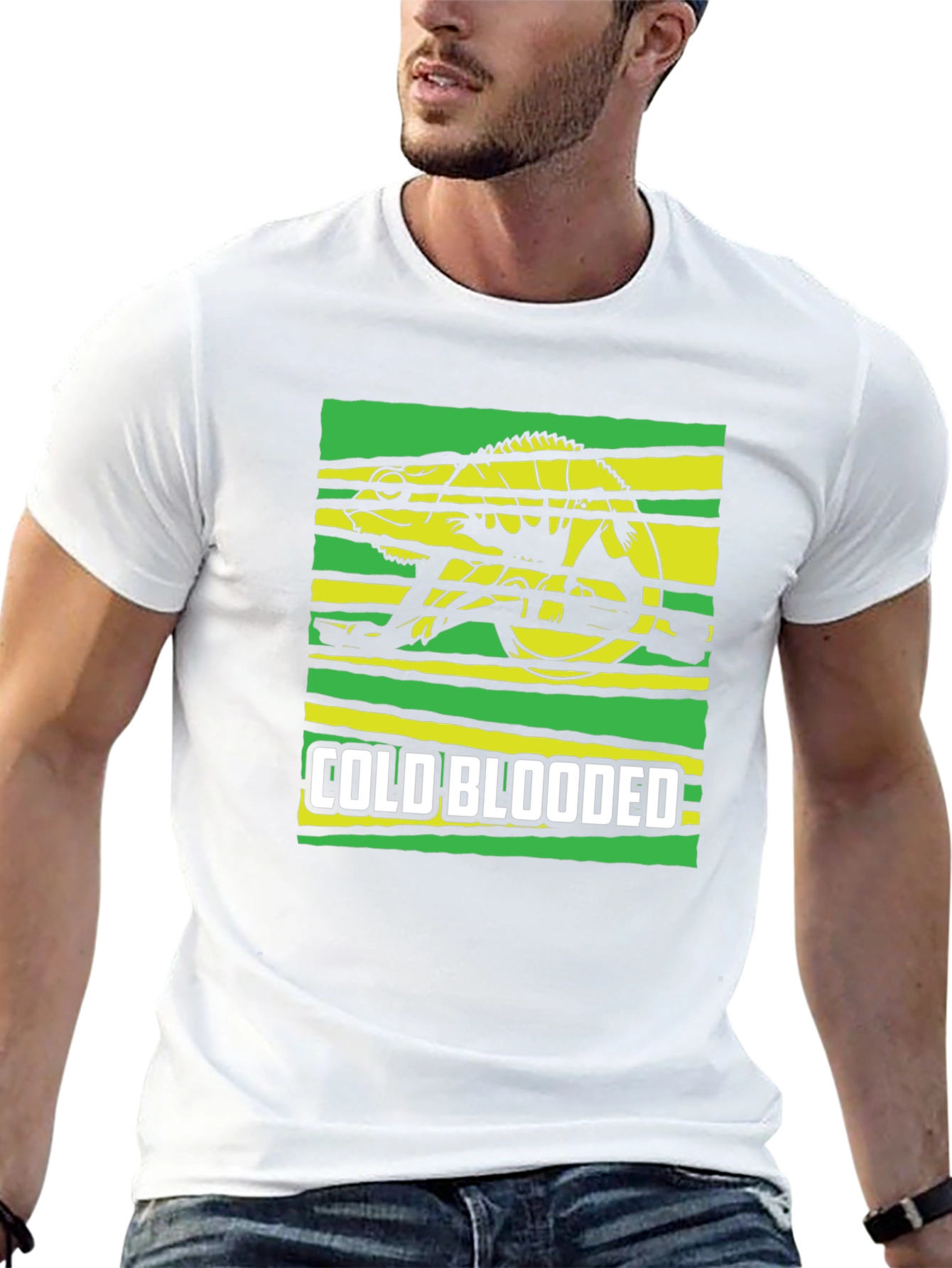Cold Blooded Chameleon Graphic T-Shirt
