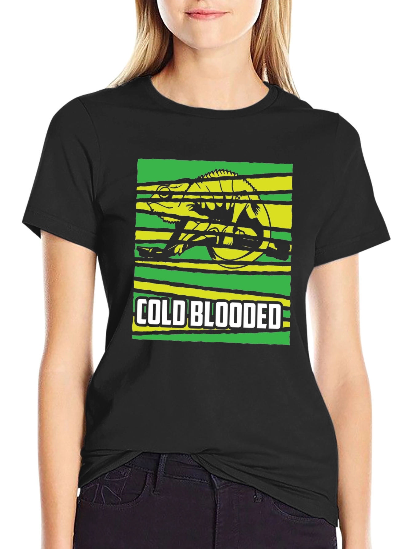 Cold Blooded Chameleon Graphic T-Shirt