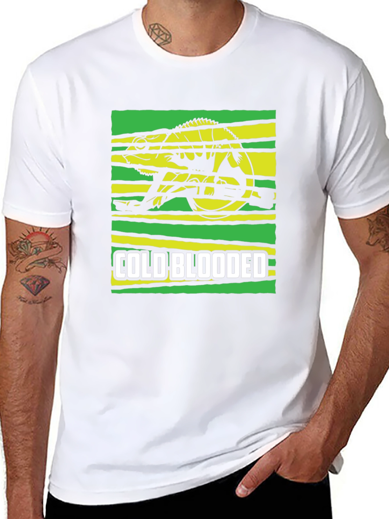 Cold Blooded Chameleon Graphic T-Shirt
