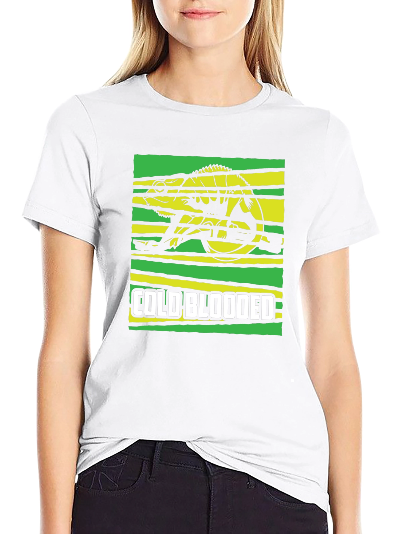 Cold Blooded Chameleon Graphic T-Shirt
