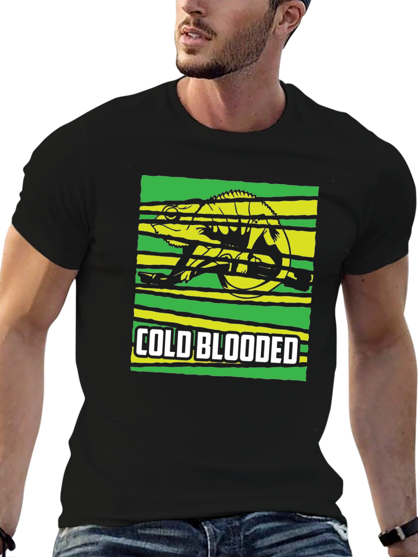 Cold Blooded Chameleon Graphic T-Shirt