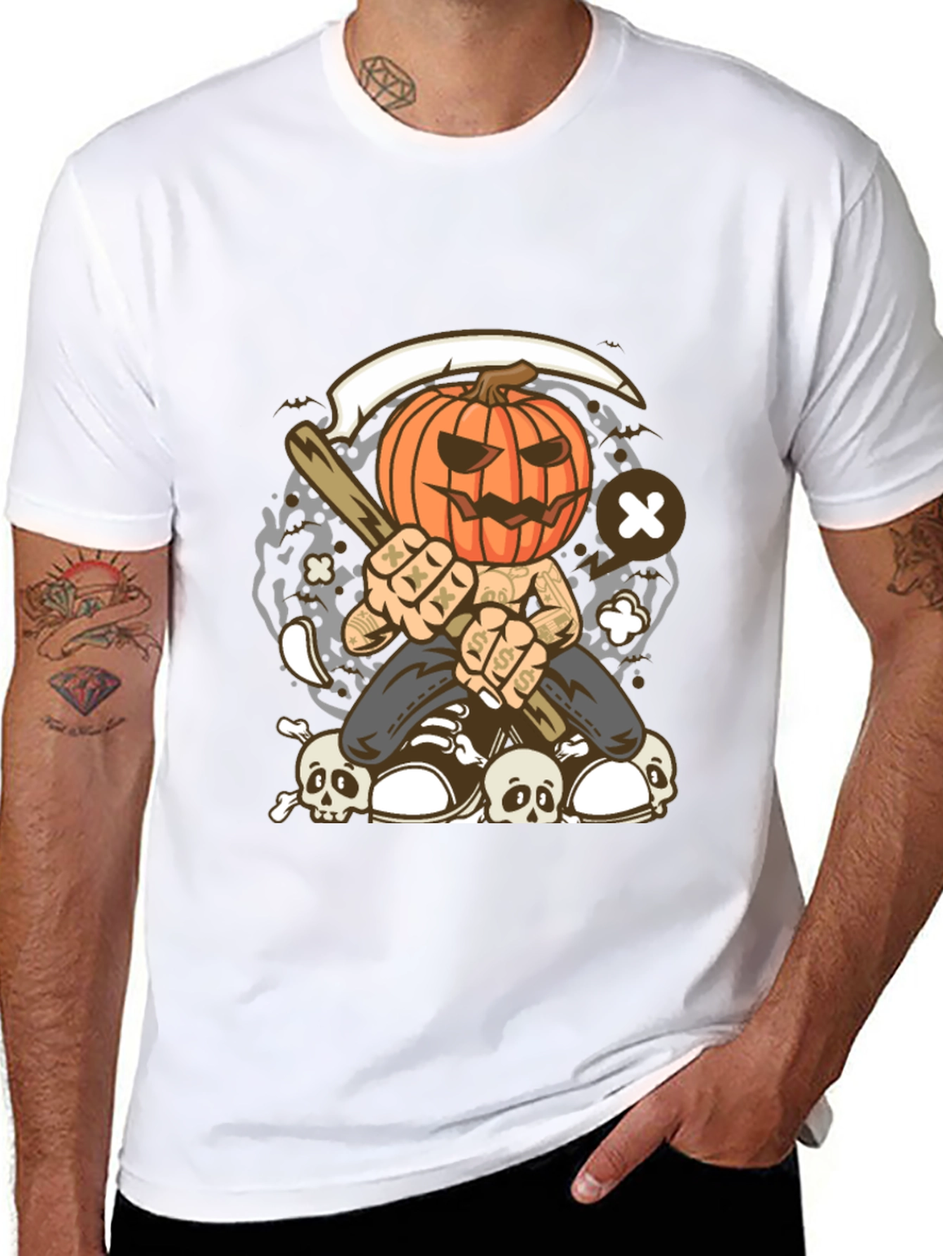 Pumpkin Head Halloween T-Shirt