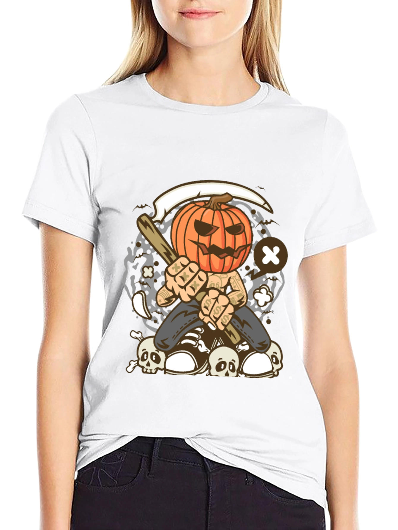 Pumpkin Head Halloween T-Shirt