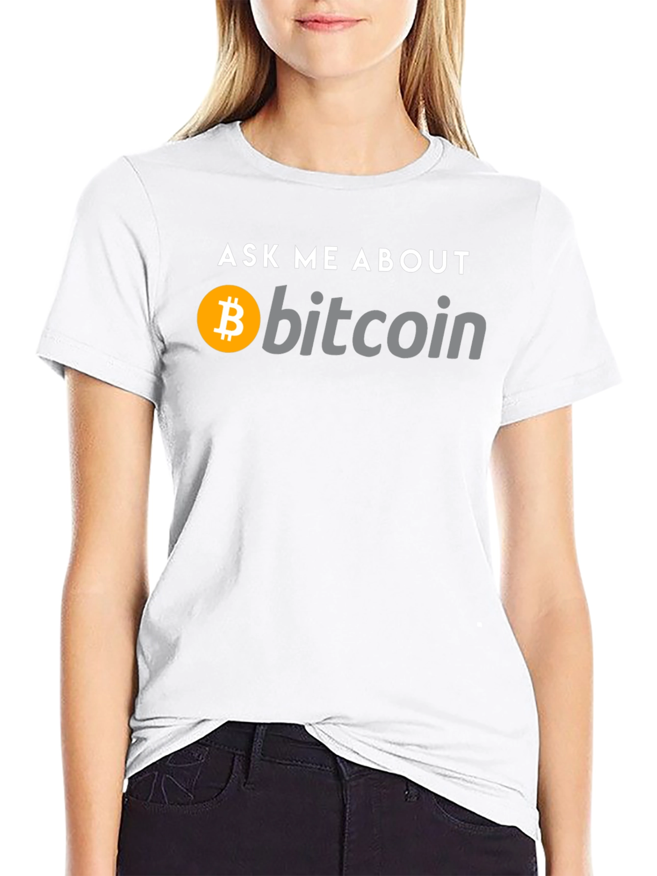 Ask Me About Bitcoin Black T-Shirt