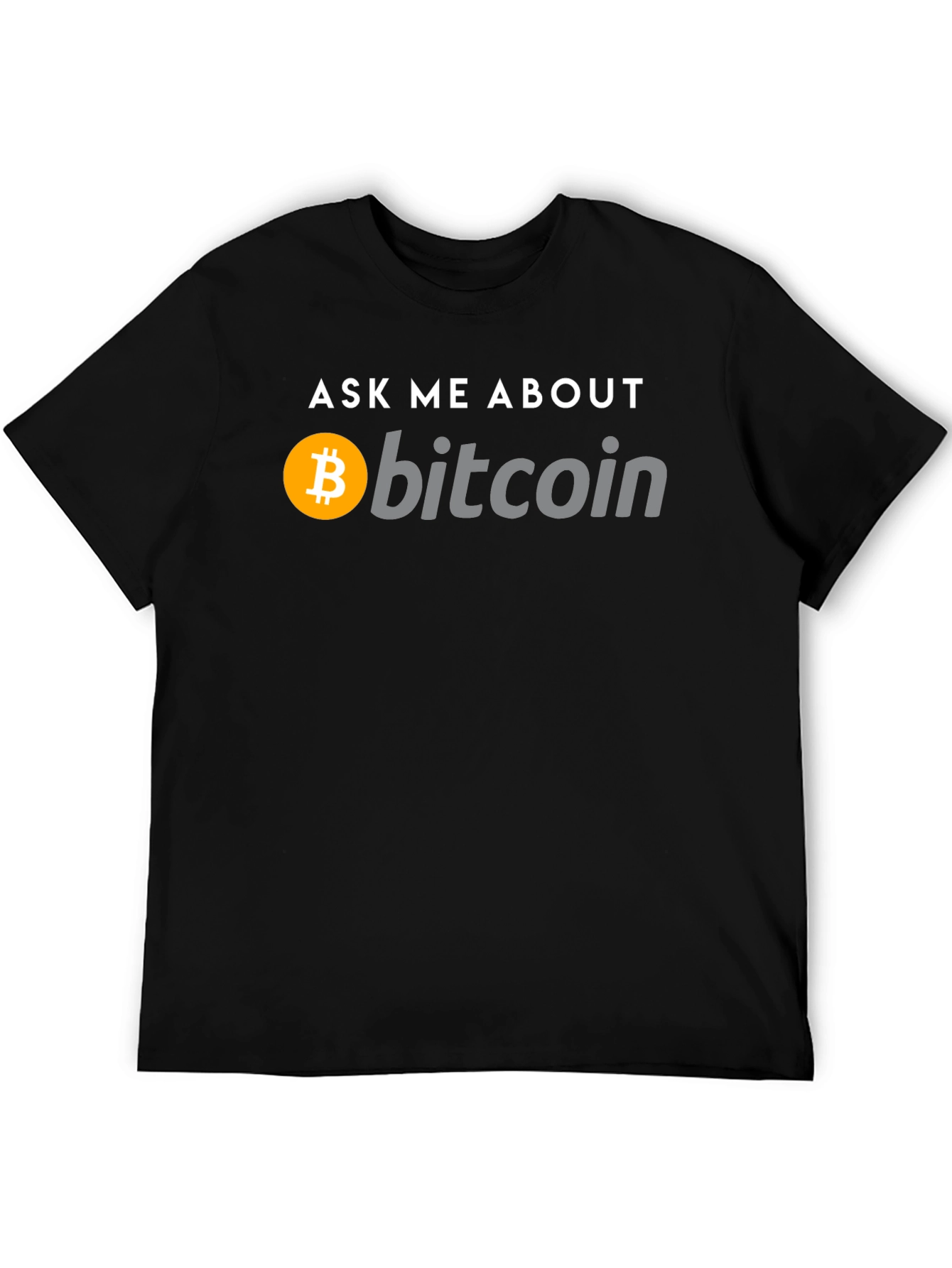 Ask Me About Bitcoin Black T-Shirt