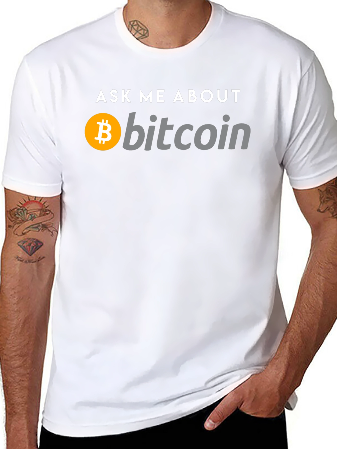 Ask Me About Bitcoin Black T-Shirt