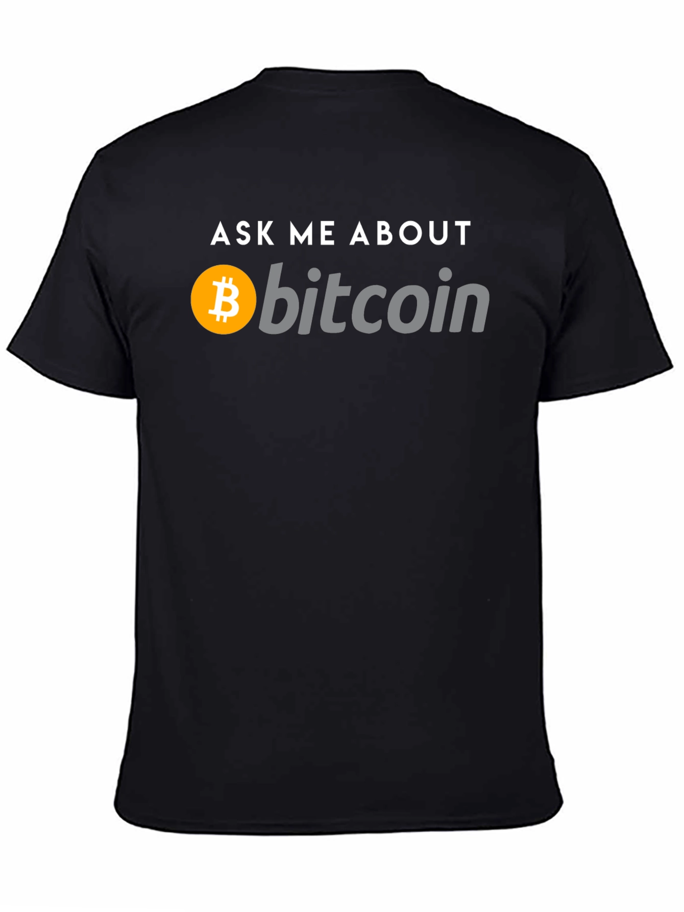 Ask Me About Bitcoin Black T-Shirt