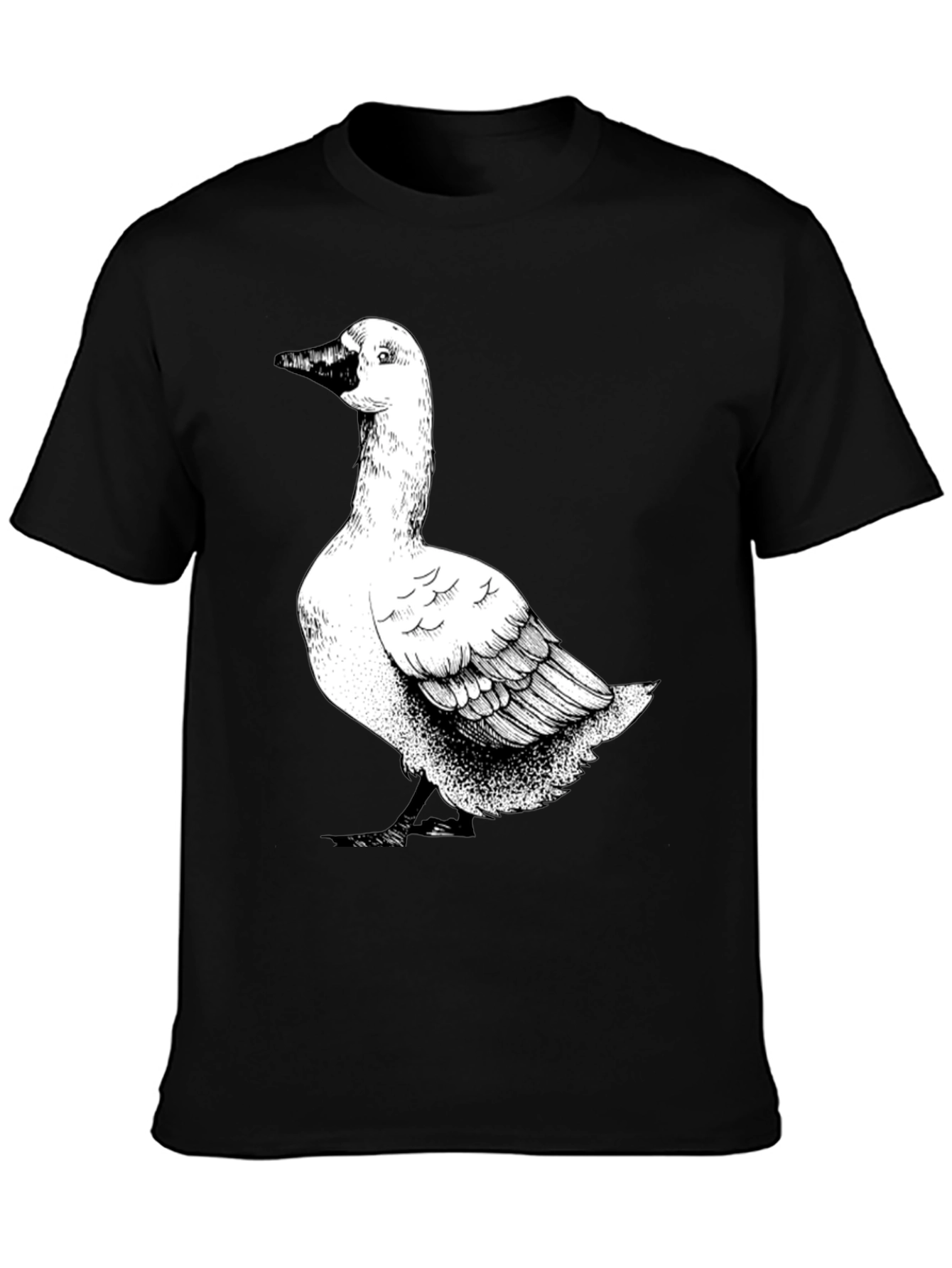 Goose Graphic T-Shirt - Black Cotton Tee