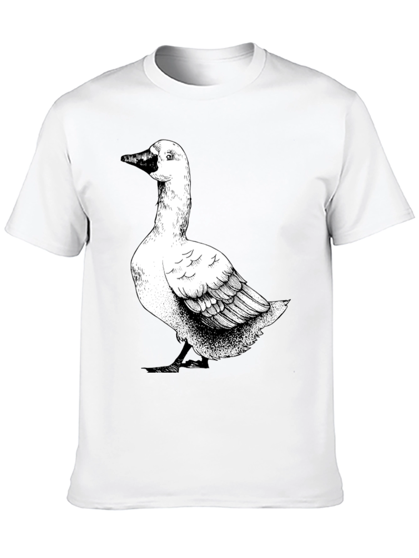 Goose Graphic T-Shirt - Black Cotton Tee