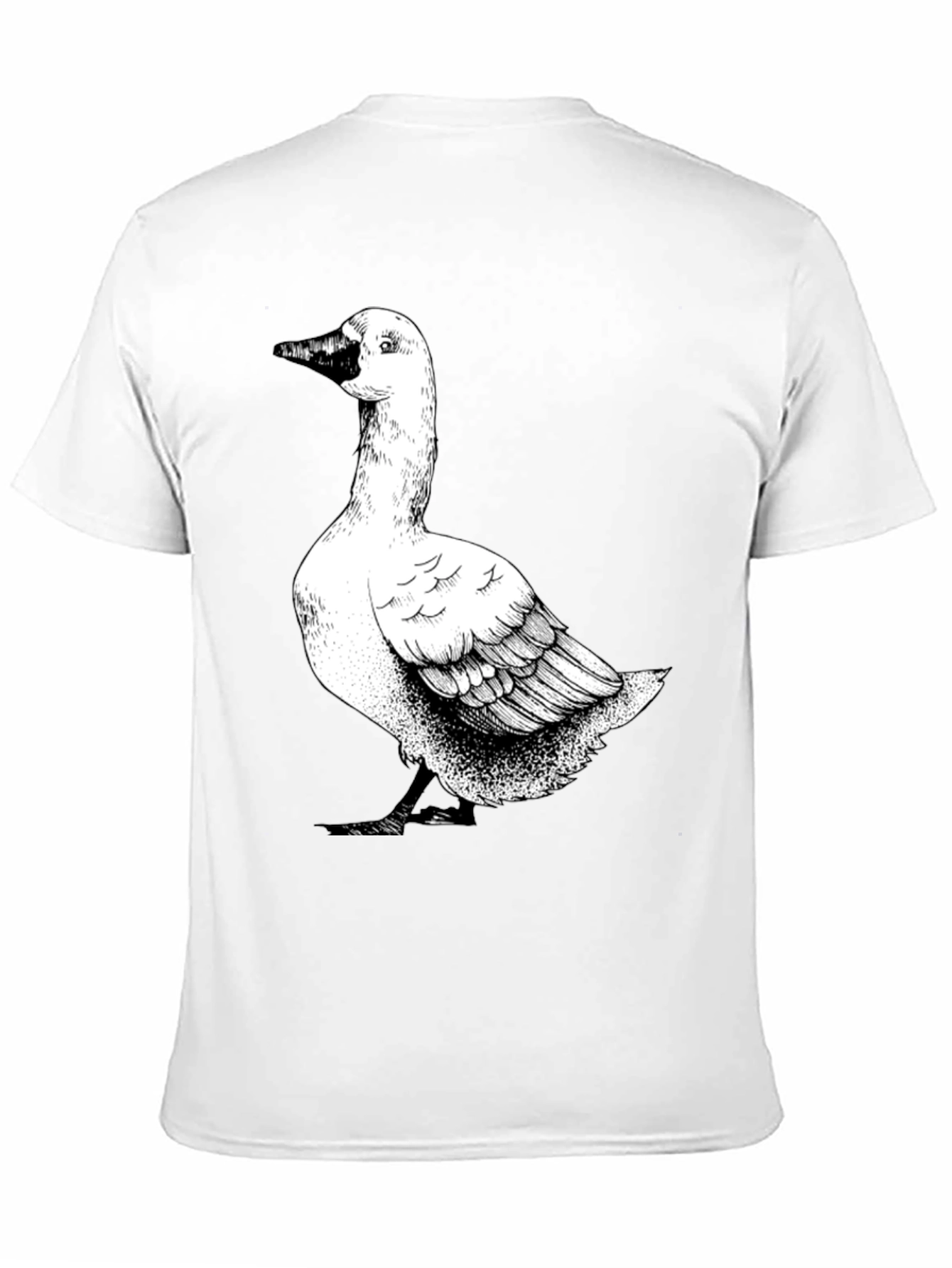 Goose Graphic T-Shirt - Black Cotton Tee
