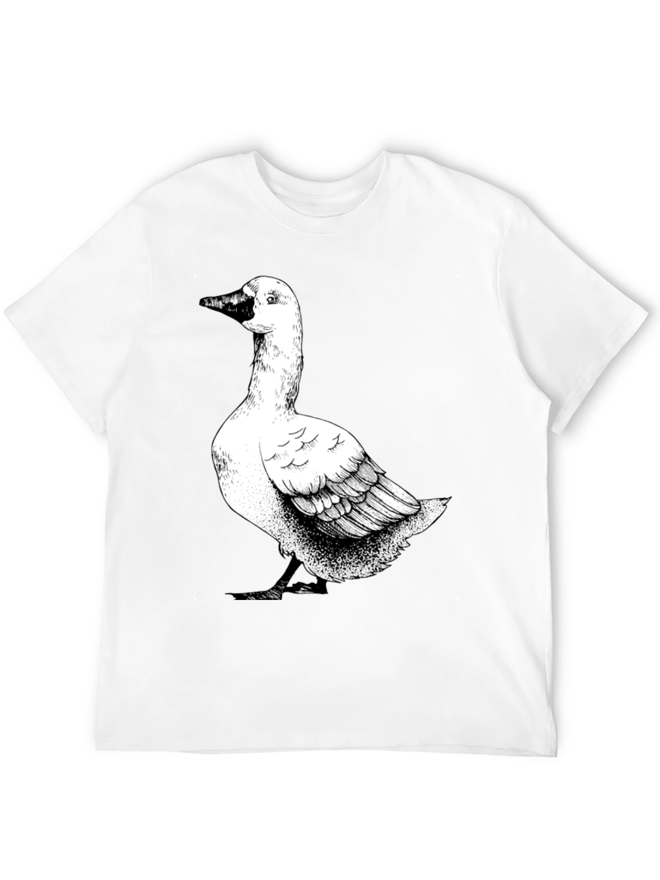 Goose Graphic T-Shirt - Black Cotton Tee