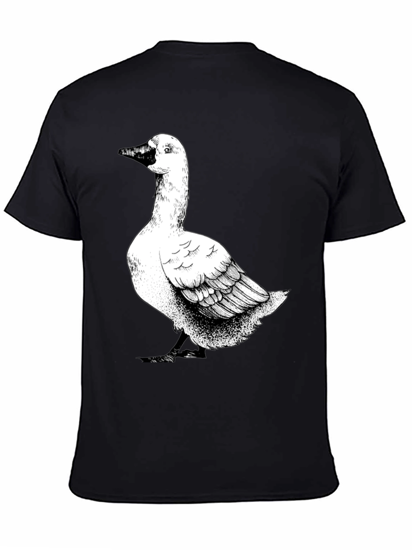 Goose Graphic T-Shirt - Black Cotton Tee
