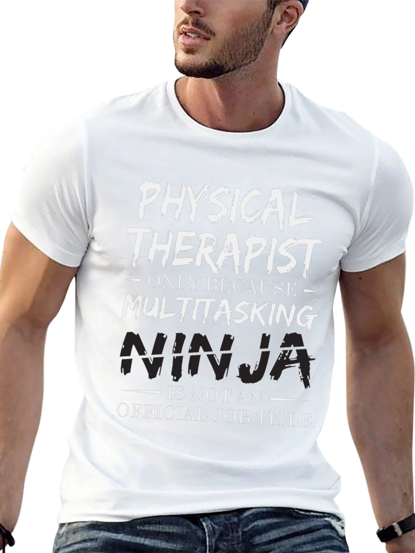 Physical Therapist Multitasking Ninja Graphic Tee